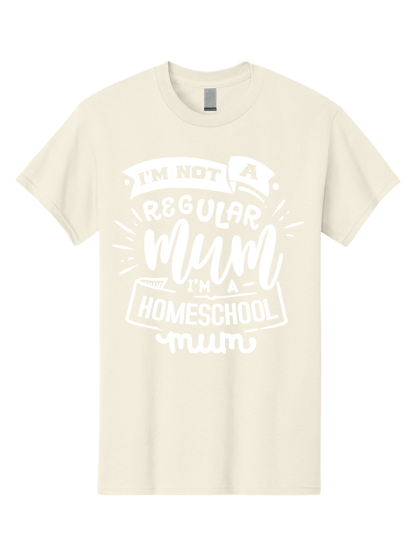 I-M-Not-A-Regular-Mum-I-M-A-Homeschool-Mum Men'S Graphic Tee, 100% Cotton, Comfortable Casual Summer Wear, Machine Washable, Homeschool Mom, Proud Parent, Alternative Education, Mom Life, Homeschooling, Parenting Tips, Education At Home, Aab406 15