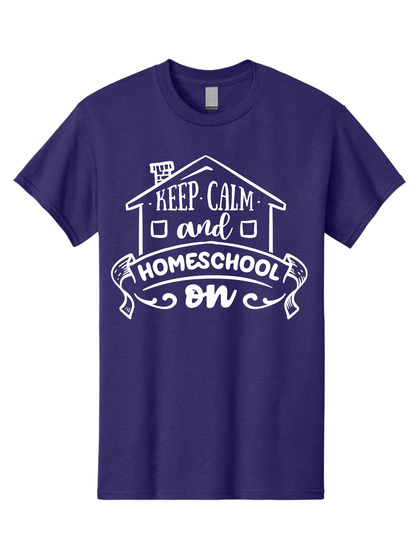 Keep-Calm-And-Homeschool-On Men'S Graphic Tee, 100% Cotton, Comfortable Casual Summer Wear, Machine Washable, Homeschooling, Homeschool, Keep Calm, Homeschool On, Alternative Education, Home Education, Learning At Home, Family Education, Aab408 29