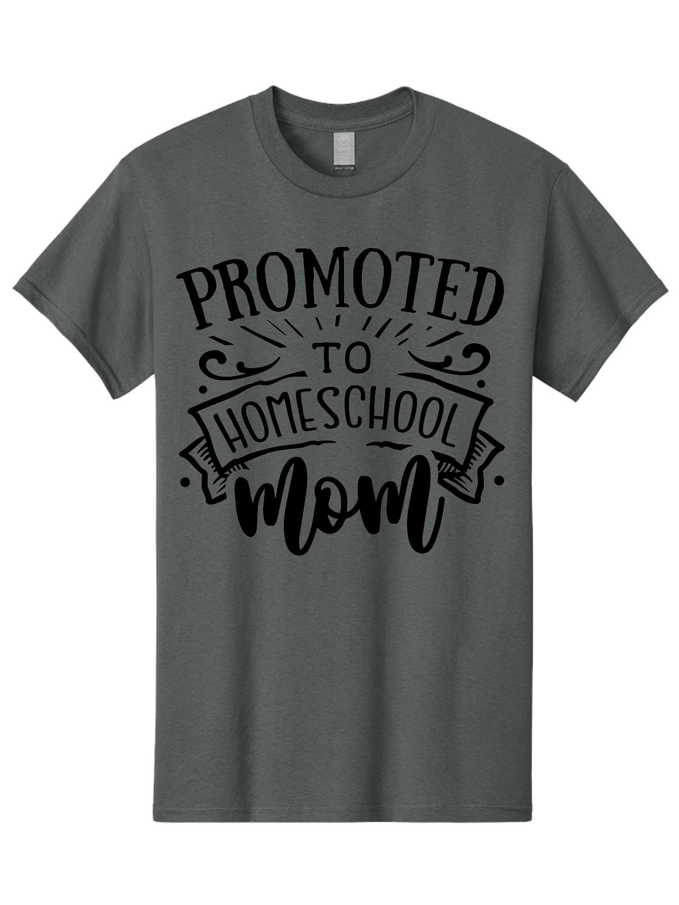 Promoted-To-Homeschool-Mom-1 Men'S Graphic Tee, 100% Cotton, Comfortable Casual Summer Wear, Machine Washable, Homeschool Mom, Parenting Journey, Motherhood Goals, Homeschooling, Mom Life, Parenting Tips, Family Bonding, Education At Home Aab417 3