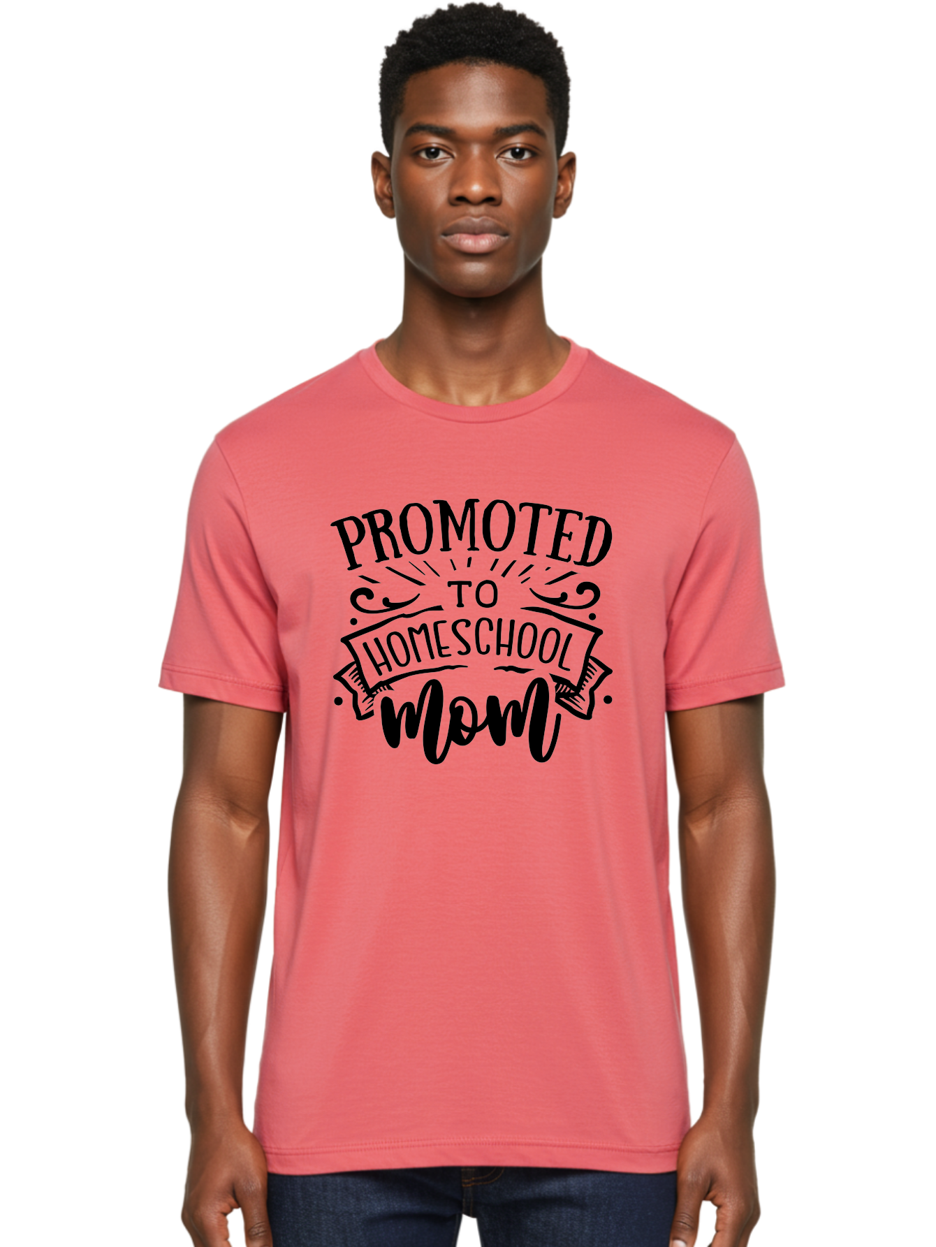 Promoted-To-Homeschool-Mom-1 Men'S Graphic Tee, 100% Cotton, Comfortable Casual Summer Wear, Machine Washable, Homeschool Mom, Parenting Journey, Motherhood Goals, Homeschooling, Mom Life, Parenting Tips, Family Bonding, Education At Home Aab417 22