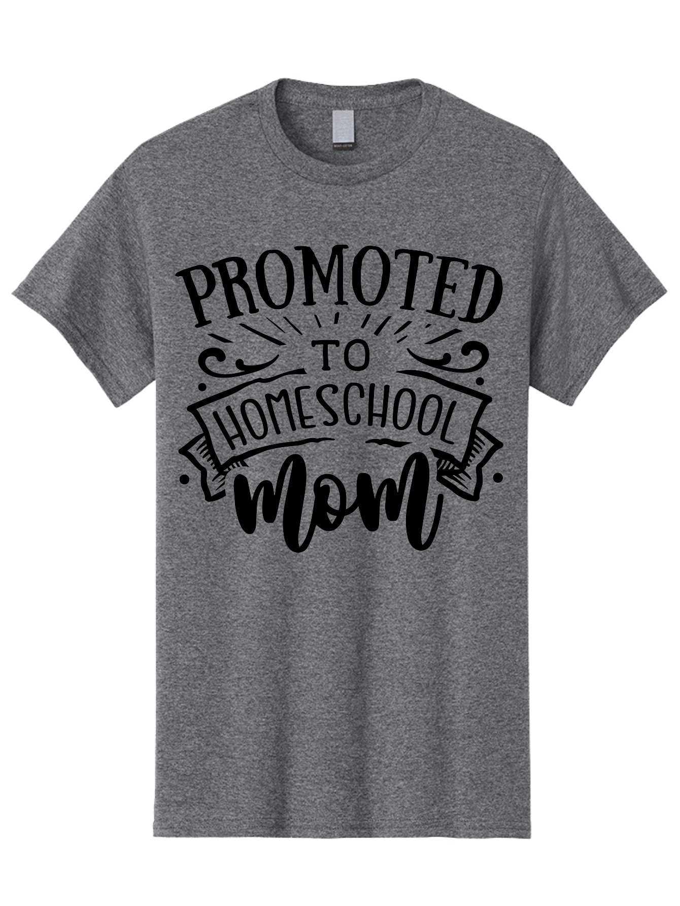 Promoted-To-Homeschool-Mom-1 Men'S Graphic Tee, 100% Cotton, Comfortable Casual Summer Wear, Machine Washable, Homeschool Mom, Parenting Journey, Motherhood Goals, Homeschooling, Mom Life, Parenting Tips, Family Bonding, Education At Home Aab417 11