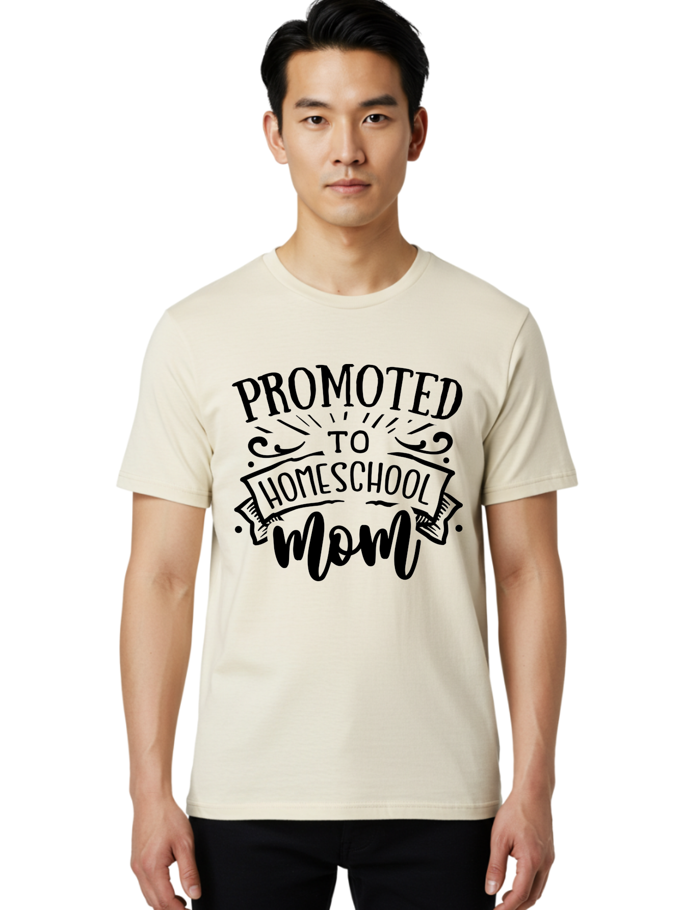 Promoted-To-Homeschool-Mom-1 Men'S Graphic Tee, 100% Cotton, Comfortable Casual Summer Wear, Machine Washable, Homeschool Mom, Parenting Journey, Motherhood Goals, Homeschooling, Mom Life, Parenting Tips, Family Bonding, Education At Home Aab417 8