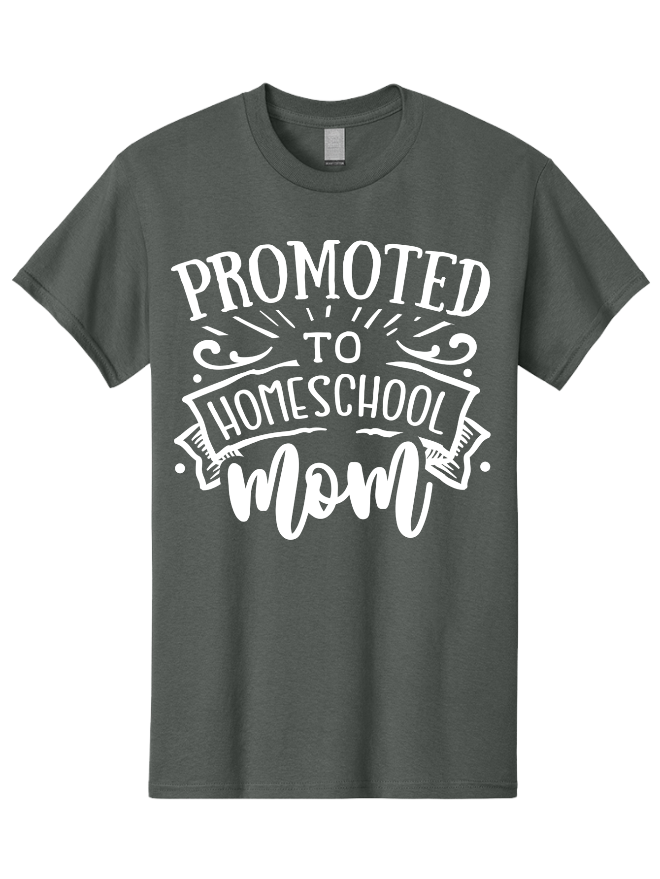 Promoted-To-Homeschool-Mom Men'S Graphic Tee, 100% Cotton, Comfortable Casual Summer Wear, Machine Washable, Homeschool Mom, Education At Home, Parenting Journey, Alternative Schooling, Mom Life, Family Learning, Personalized Education, Aab418 23