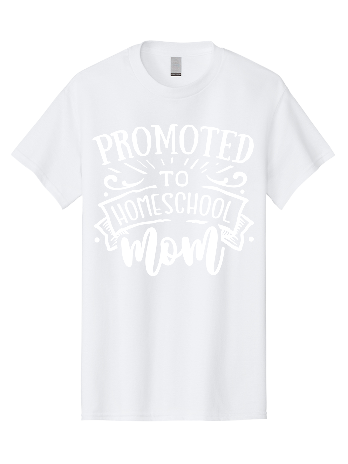 Promoted-To-Homeschool-Mom Men'S Graphic Tee, 100% Cotton, Comfortable Casual Summer Wear, Machine Washable, Homeschool Mom, Education At Home, Parenting Journey, Alternative Schooling, Mom Life, Family Learning, Personalized Education, Aab418 3