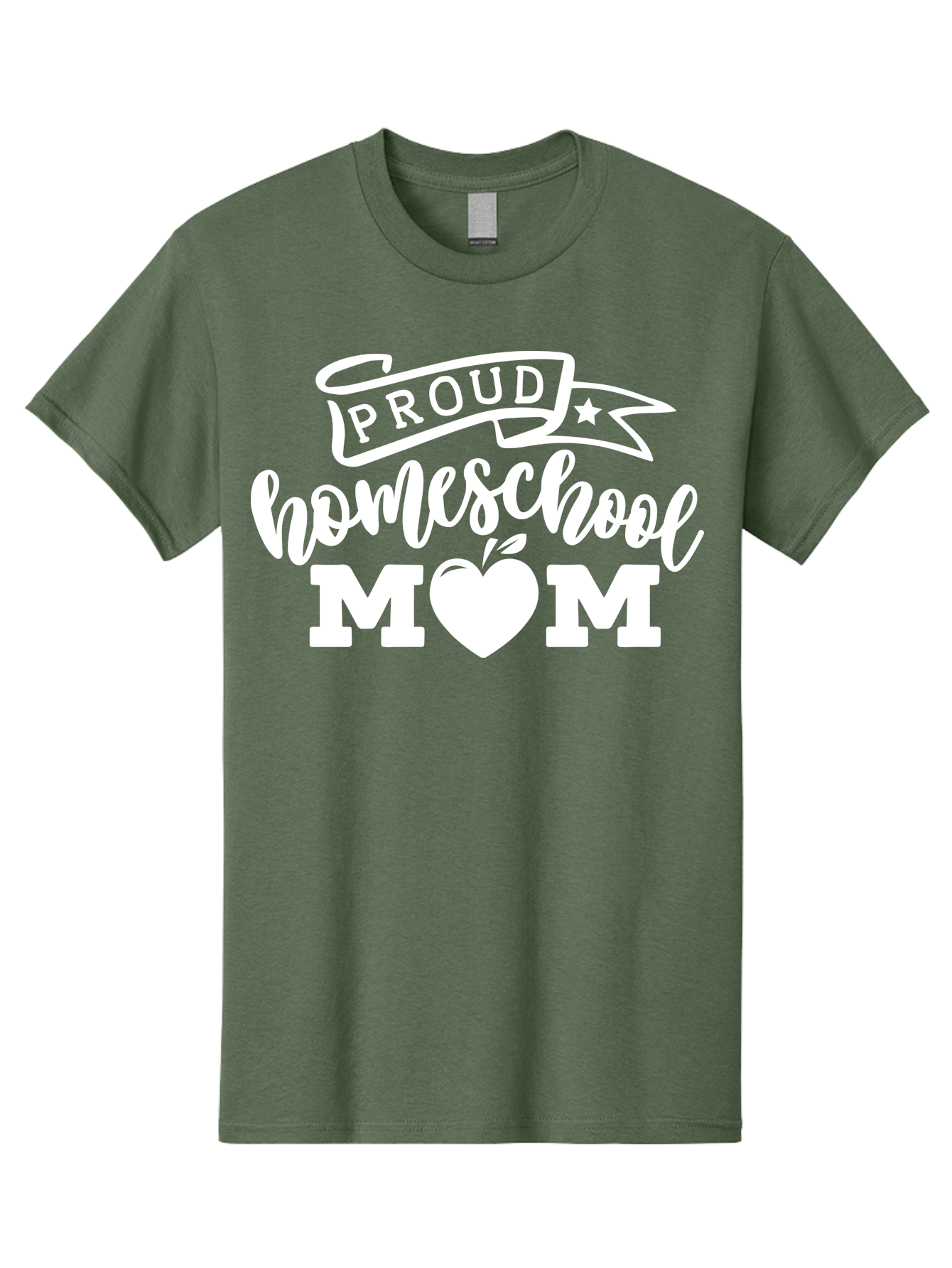 Proud-Homeschool-Mom-1 Men'S Graphic Tee, 100% Cotton, Comfortable Casual Summer Wear, Machine Washable, Homeschool Mom Graphic, Proud Parent, Apple Heart Symbol, Education, Parenting, Inspirational Quote, Homeschooling, Motherhood, Aab421 13
