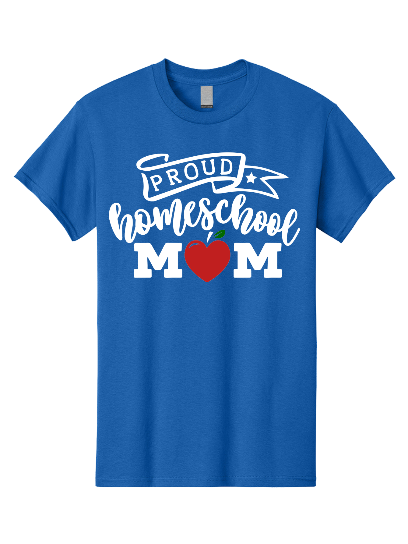 Proud-Homeschool-Mom-2 Men'S Graphic Tee, 100% Cotton, Comfortable Casual Summer Wear, Machine Washable, Homeschool Mom, Proud Parent, Apple Symbol, Homeschooling, Parenting, Education, Love For Learning, Red Apple Aab422 11