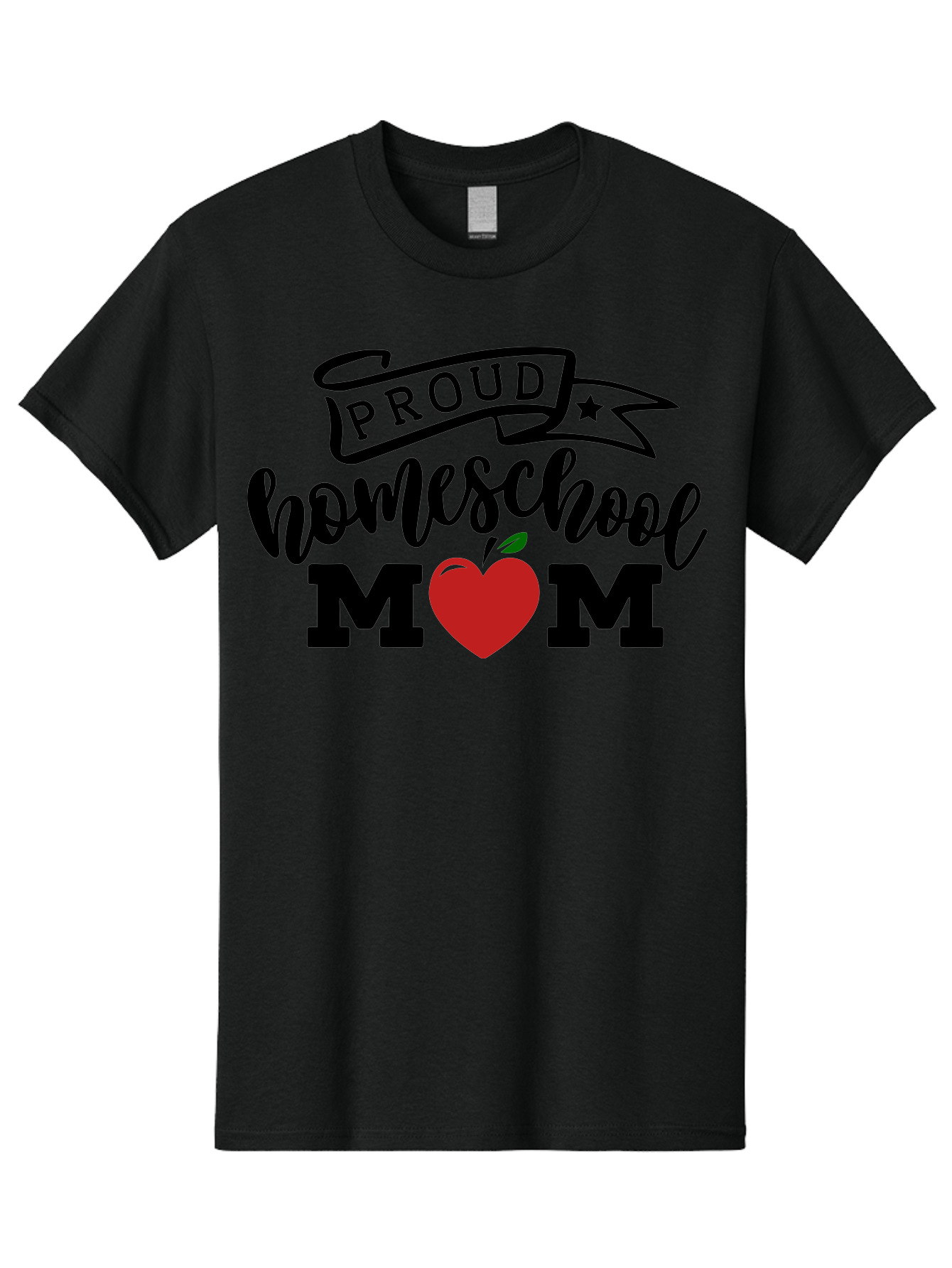 Proud-Homeschool-Mom-3 Men'S Graphic Tee, 100% Cotton, Comfortable Casual Summer Wear, Machine Washable, Homeschool Mom, Proud Parent, Homeschooling, Parenting, Education, Apple, Mother, Proud Homeschool Mom, Family, Love Aab423 13