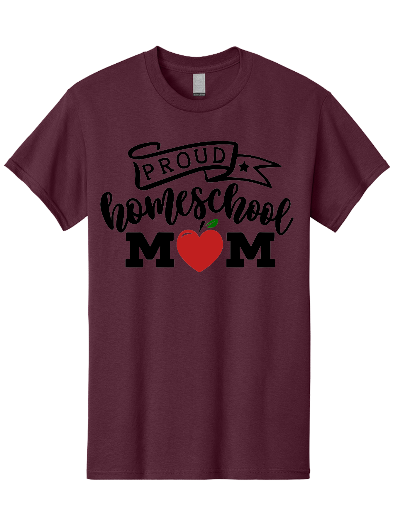 Proud-Homeschool-Mom-3 Men'S Graphic Tee, 100% Cotton, Comfortable Casual Summer Wear, Machine Washable, Homeschool Mom, Proud Parent, Homeschooling, Parenting, Education, Apple, Mother, Proud Homeschool Mom, Family, Love Aab423 17