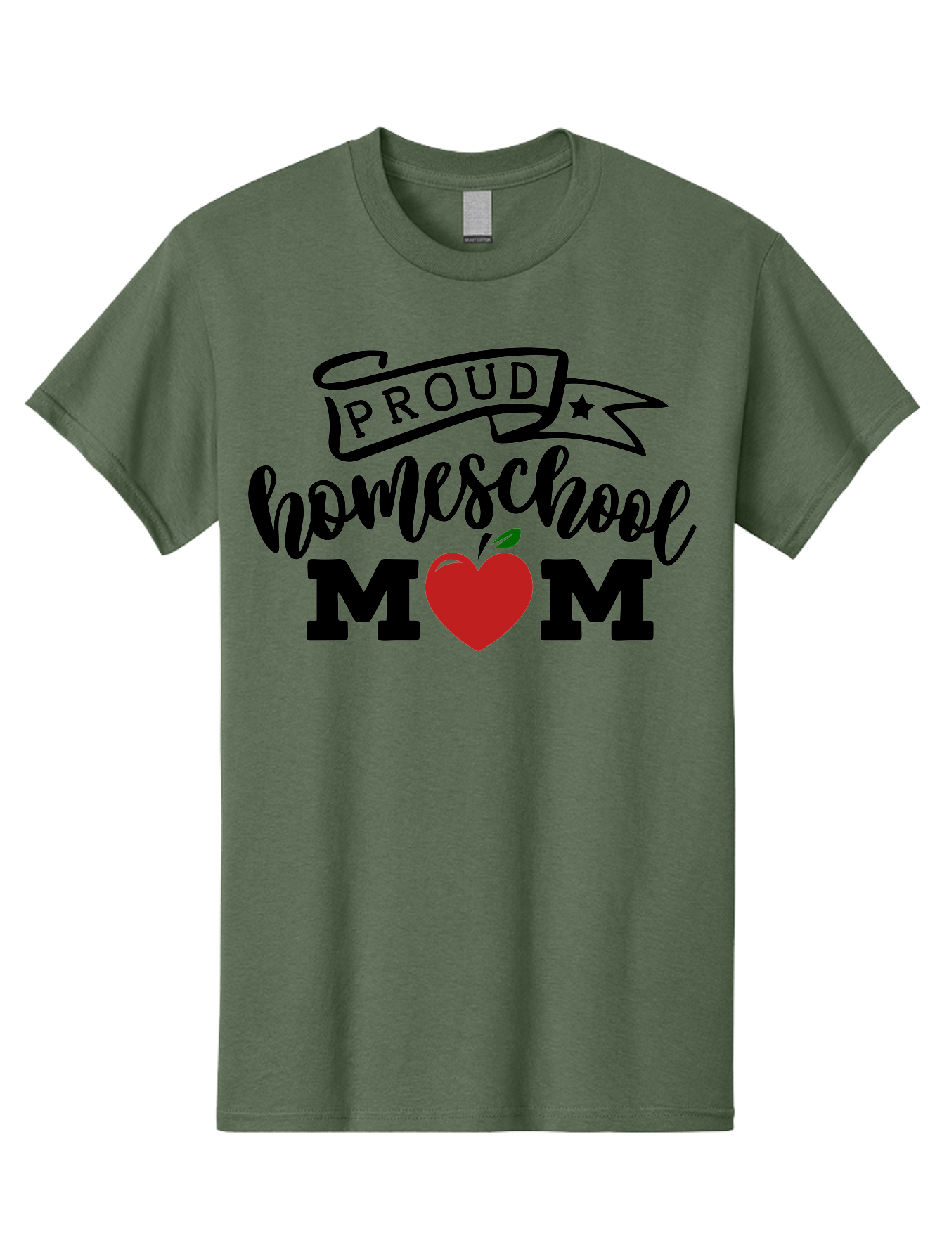 Proud-Homeschool-Mom-3 Men'S Graphic Tee, 100% Cotton, Comfortable Casual Summer Wear, Machine Washable, Homeschool Mom, Proud Parent, Homeschooling, Parenting, Education, Apple, Mother, Proud Homeschool Mom, Family, Love Aab423 15