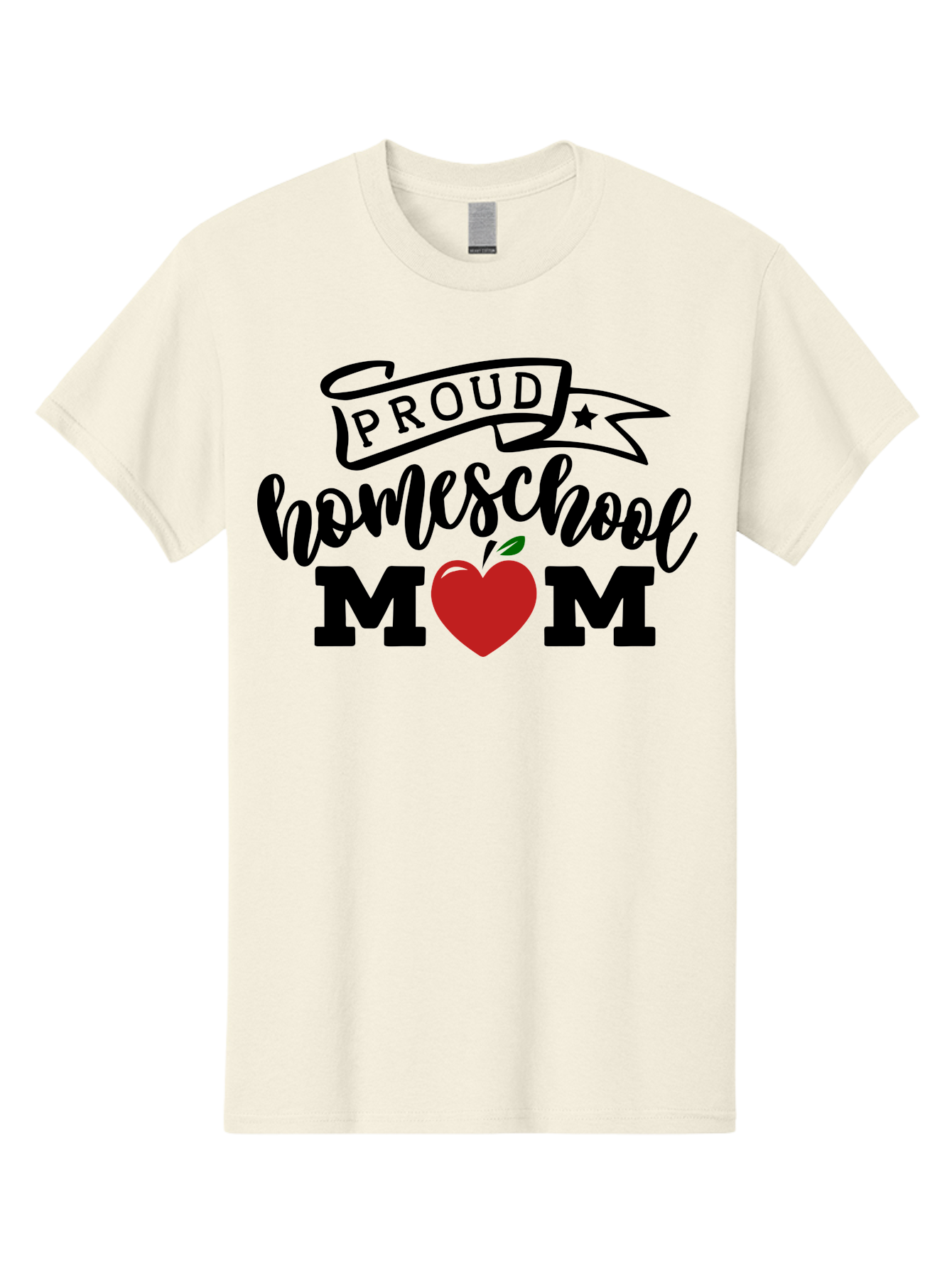 Proud-Homeschool-Mom-3 Men'S Graphic Tee, 100% Cotton, Comfortable Casual Summer Wear, Machine Washable, Homeschool Mom, Proud Parent, Homeschooling, Parenting, Education, Apple, Mother, Proud Homeschool Mom, Family, Love Aab423 19