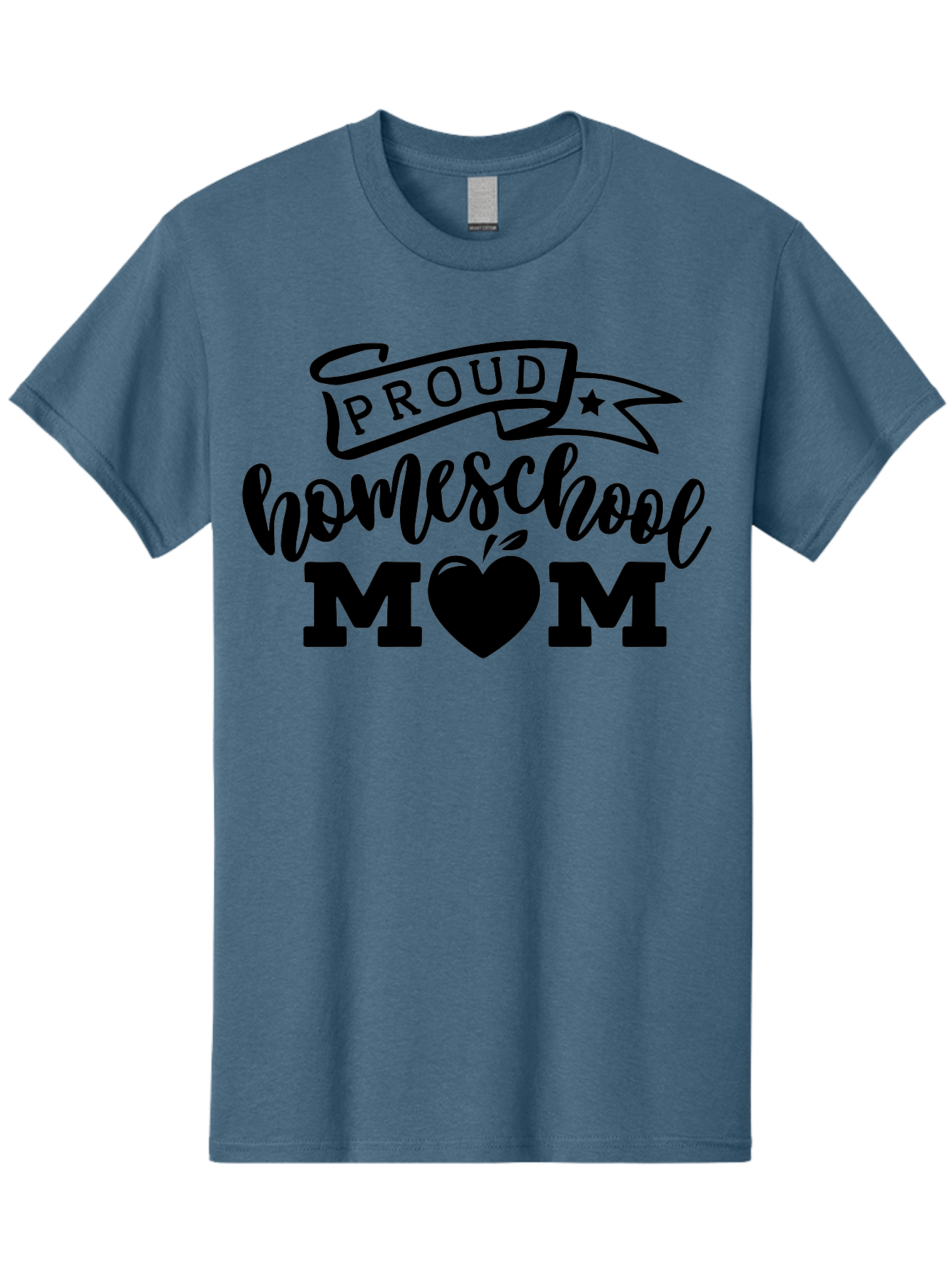 Proud-Homeschool-Mom Men'S Graphic Tee, 100% Cotton, Comfortable Casual Summer Wear, Machine Washable, Homeschool Mom, Proud Parent, Apple Of My Eye, Home Education, Parenting Pride, Mom Love, Education Support, Heart Of The Home Aab424 1