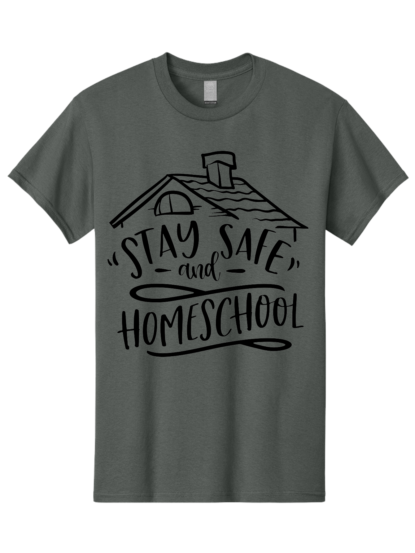 Stay-Safe-And-Homeschool-1 Men'S Graphic Tee, 100% Cotton, Comfortable Casual Summer Wear, Machine Washable, Homeschooling, Online Learning, Stay Safe, Home Education, Virtual Classroom, Homeschool Resources, Education At Home, Aab430 19