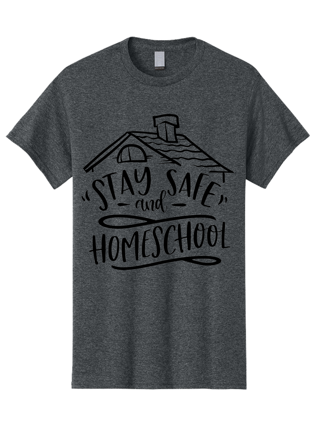Stay-Safe-And-Homeschool-1 Men'S Graphic Tee, 100% Cotton, Comfortable Casual Summer Wear, Machine Washable, Homeschooling, Online Learning, Stay Safe, Home Education, Virtual Classroom, Homeschool Resources, Education At Home, Aab430 27