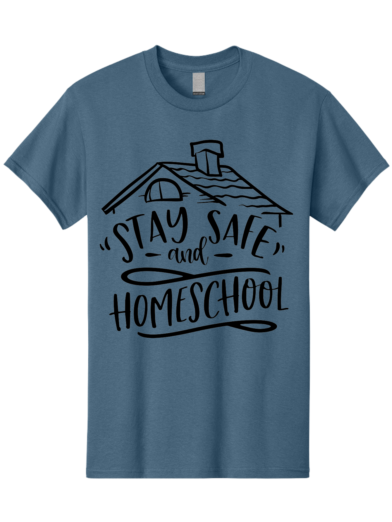 Stay-Safe-And-Homeschool-1 Men'S Graphic Tee, 100% Cotton, Comfortable Casual Summer Wear, Machine Washable, Homeschooling, Online Learning, Stay Safe, Home Education, Virtual Classroom, Homeschool Resources, Education At Home, Aab430 21