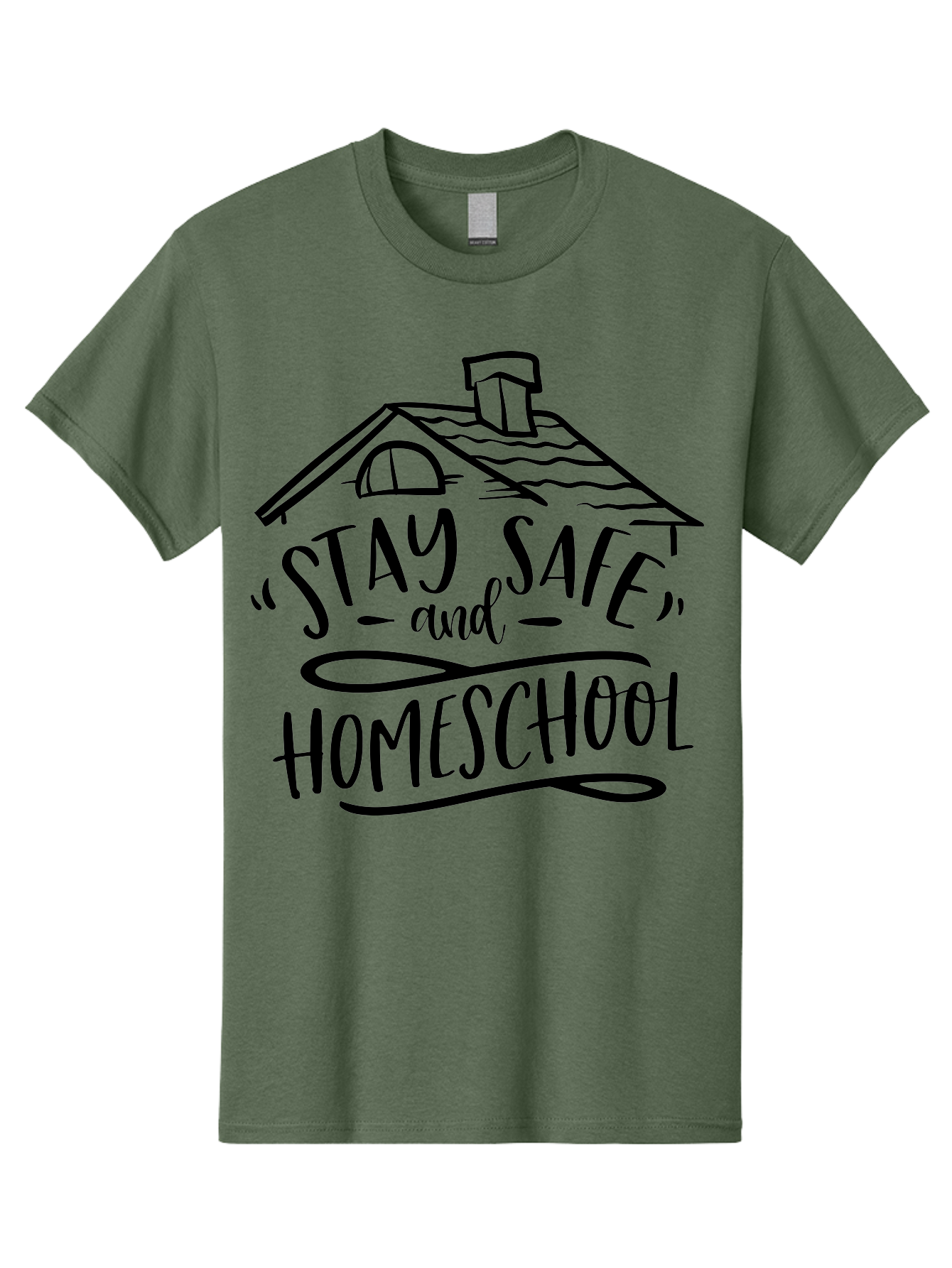 Stay-Safe-And-Homeschool-1 Men'S Graphic Tee, 100% Cotton, Comfortable Casual Summer Wear, Machine Washable, Homeschooling, Online Learning, Stay Safe, Home Education, Virtual Classroom, Homeschool Resources, Education At Home, Aab430 5