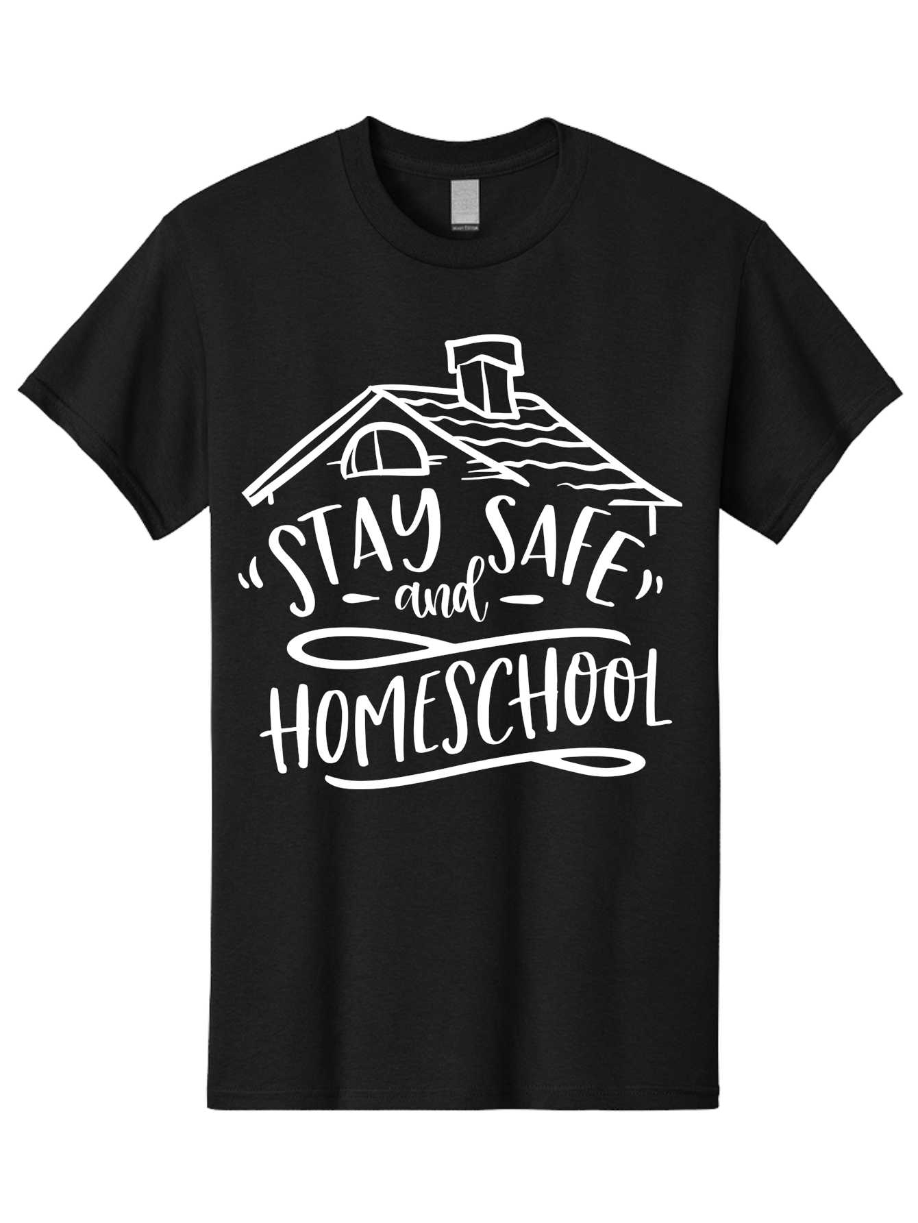 Stay-Safe-And-Homeschool Men'S Graphic Tee, 100% Cotton, Comfortable Casual Summer Wear, Machine Washable, Stay Safe, Homeschool, Online Learning, Home Education, Safe Learning Environment, Homeschooling Resources, Home Schooling Aab431 13