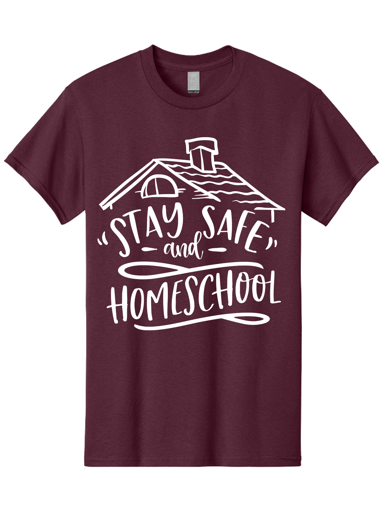 Stay-Safe-And-Homeschool Men'S Graphic Tee, 100% Cotton, Comfortable Casual Summer Wear, Machine Washable, Stay Safe, Homeschool, Online Learning, Home Education, Safe Learning Environment, Homeschooling Resources, Home Schooling Aab431 5
