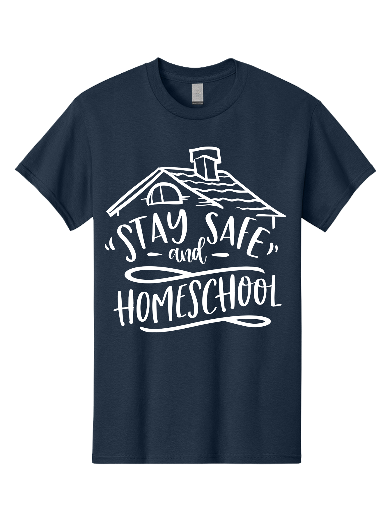 Stay-Safe-And-Homeschool Men'S Graphic Tee, 100% Cotton, Comfortable Casual Summer Wear, Machine Washable, Stay Safe, Homeschool, Online Learning, Home Education, Safe Learning Environment, Homeschooling Resources, Home Schooling Aab431 15