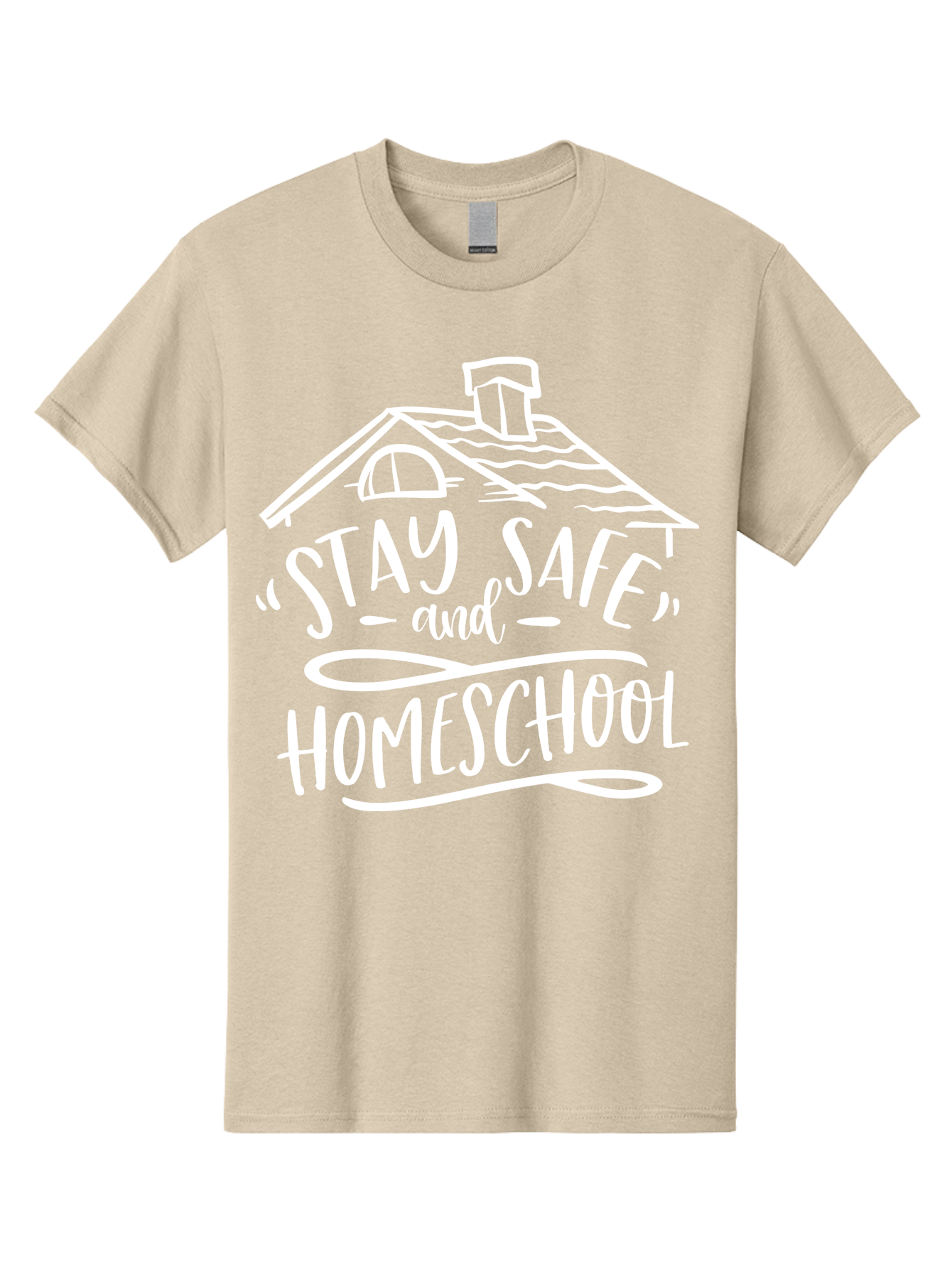 Stay-Safe-And-Homeschool Men'S Graphic Tee, 100% Cotton, Comfortable Casual Summer Wear, Machine Washable, Stay Safe, Homeschool, Online Learning, Home Education, Safe Learning Environment, Homeschooling Resources, Home Schooling Aab431 27