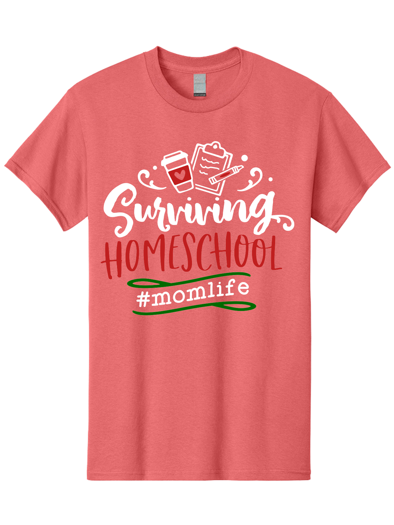 Surviving-Homeschool-6 Men'S Graphic Tee, 100% Cotton, Comfortable Casual Summer Wear, Machine Washable, Homeschooling, Mom Life, Parenting, Education, Teaching, Coffee Culture, Self-Care, Family Bonding, Alternative Education Aab437 15