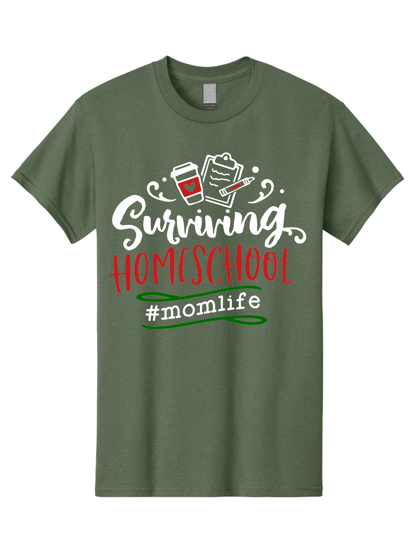 Surviving-Homeschool-6 Men'S Graphic Tee, 100% Cotton, Comfortable Casual Summer Wear, Machine Washable, Homeschooling, Mom Life, Parenting, Education, Teaching, Coffee Culture, Self-Care, Family Bonding, Alternative Education Aab437 19