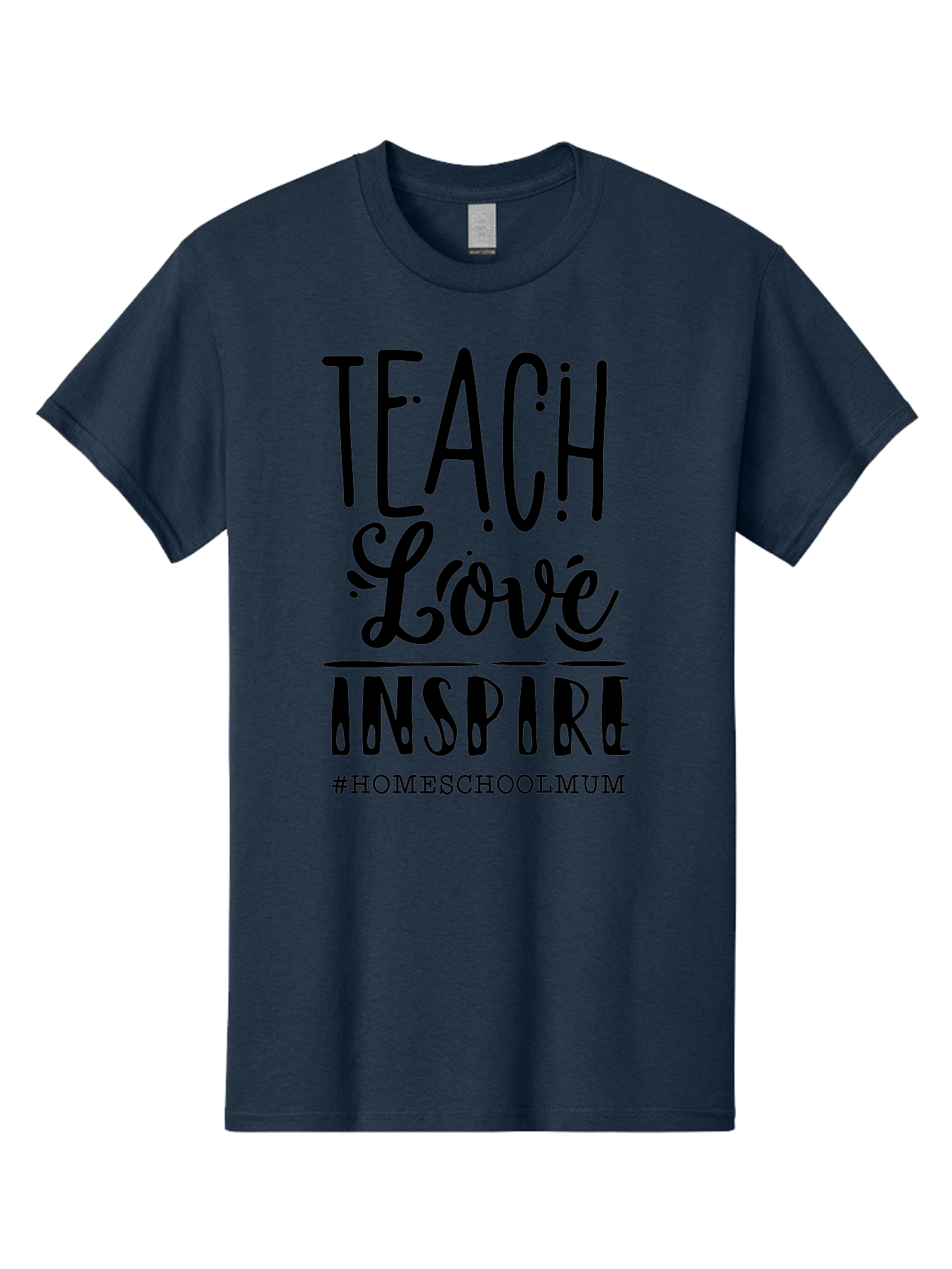 Teach-Love-Inspire-1 Men'S Graphic Tee, 100% Cotton, Comfortable Casual Summer Wear, Machine Washable, Homeschooling Inspiration, Teaching With Love, Parenting Motivation, Inspirational Quotes, Homeschool Mum, Teaching Philosophy, Aab442 17