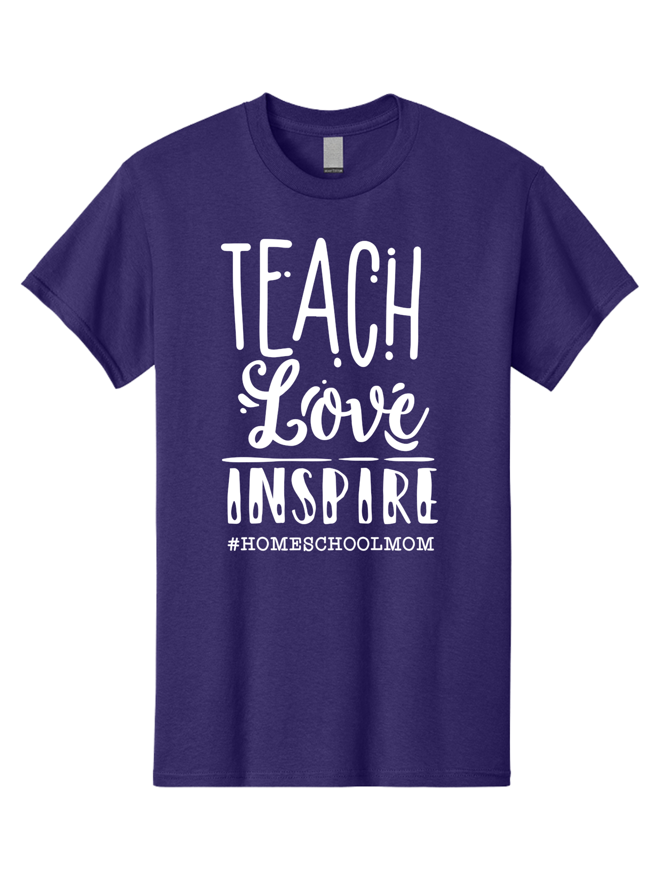 Teach-Love-Inspire-2 Men'S Graphic Tee, 100% Cotton, Comfortable Casual Summer Wear, Machine Washable, Homeschool Mom, Inspirational Quote, Teaching With Love, Homeschooling Inspiration, Motivational Phrase, Teaching Inspiration, Aab443 29