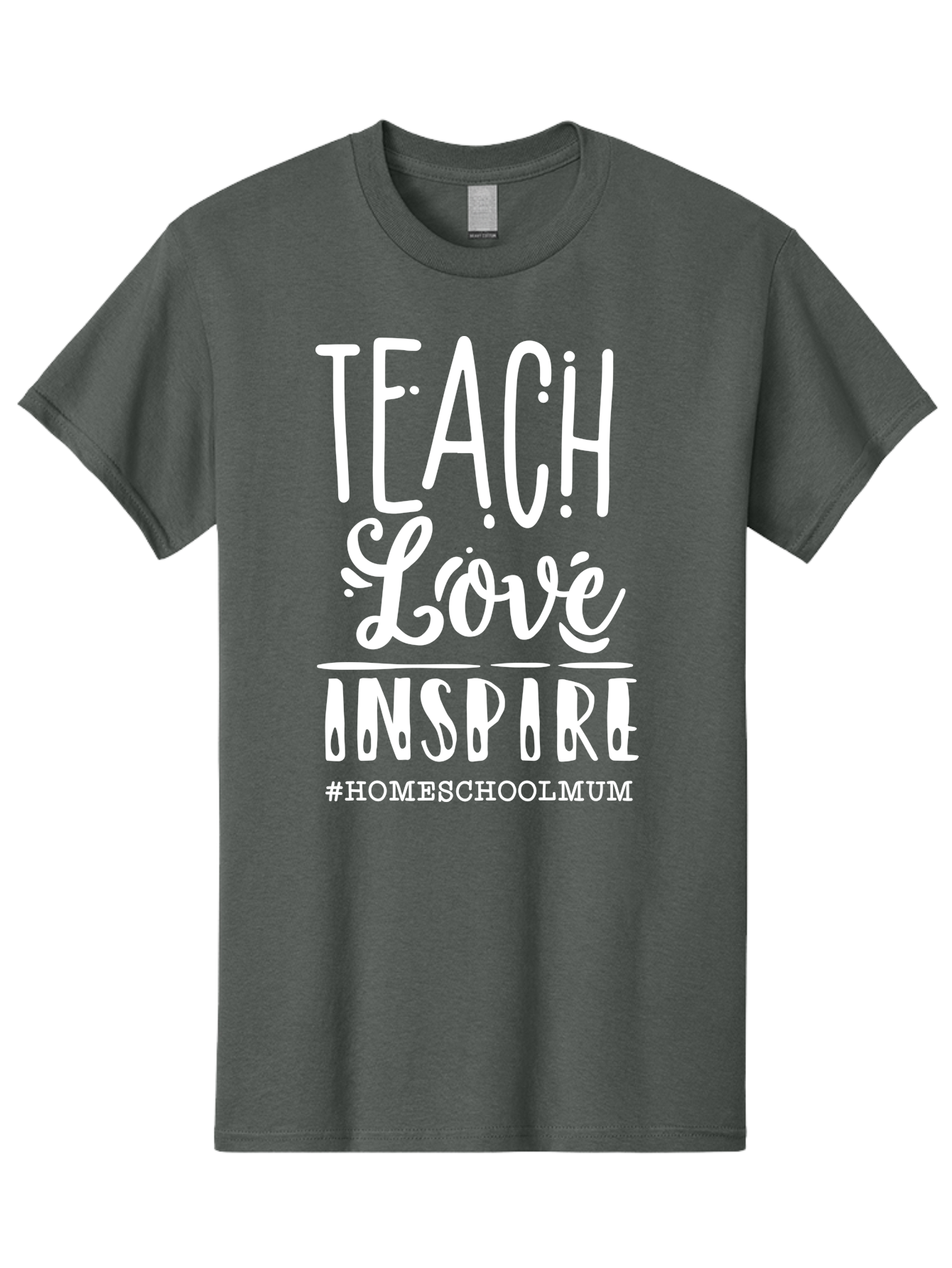 Teach-Love-Inspire Men'S Graphic Tee, 100% Cotton, Comfortable Casual Summer Wear, Machine Washable, Inspirational Quote, Teaching With Love, Homeschooling Mom, Educational Motivation, Teaching Inspiration, Loving Teacher, Homeschool Mum, Aab445 19
