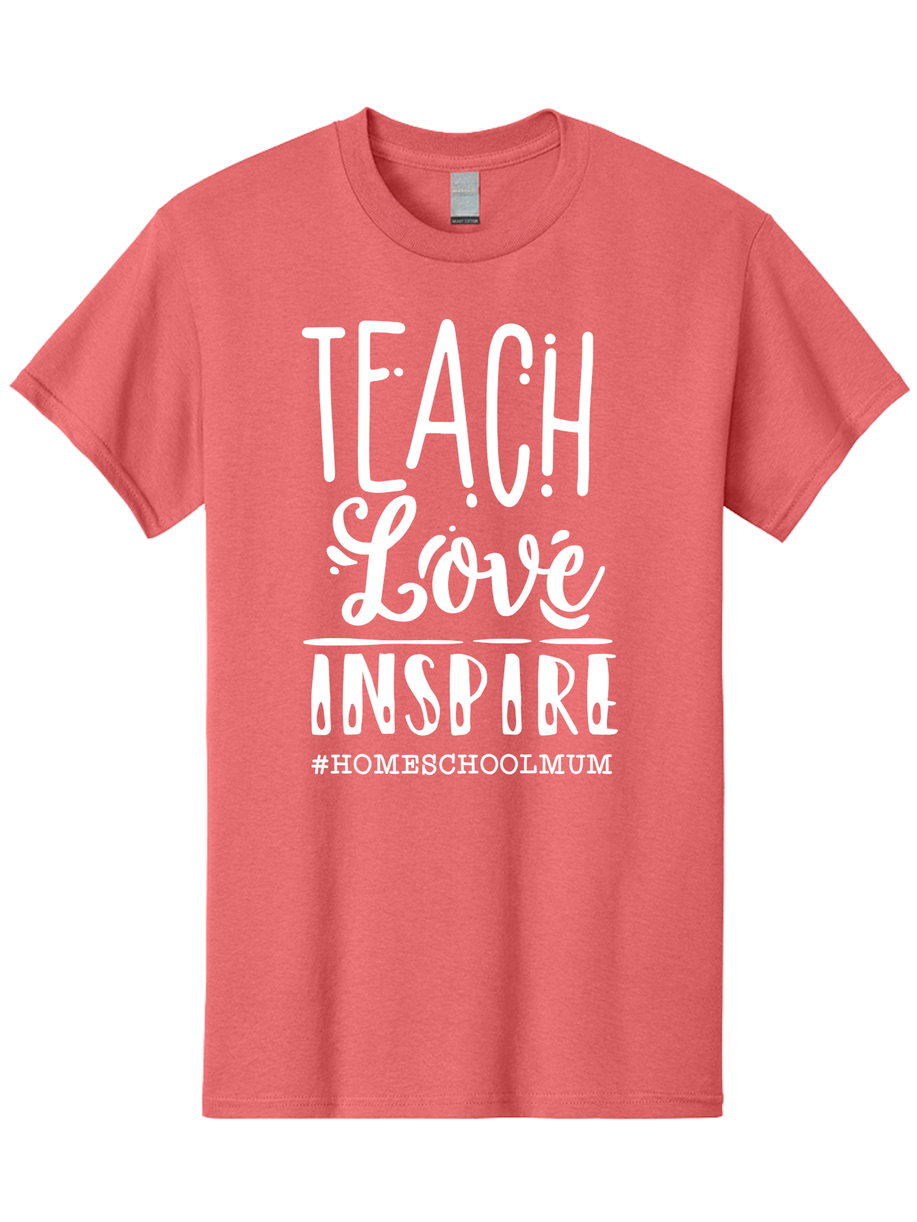 Teach-Love-Inspire Men'S Graphic Tee, 100% Cotton, Comfortable Casual Summer Wear, Machine Washable, Inspirational Quote, Teaching With Love, Homeschooling Mom, Educational Motivation, Teaching Inspiration, Loving Teacher, Homeschool Mum, Aab445 13
