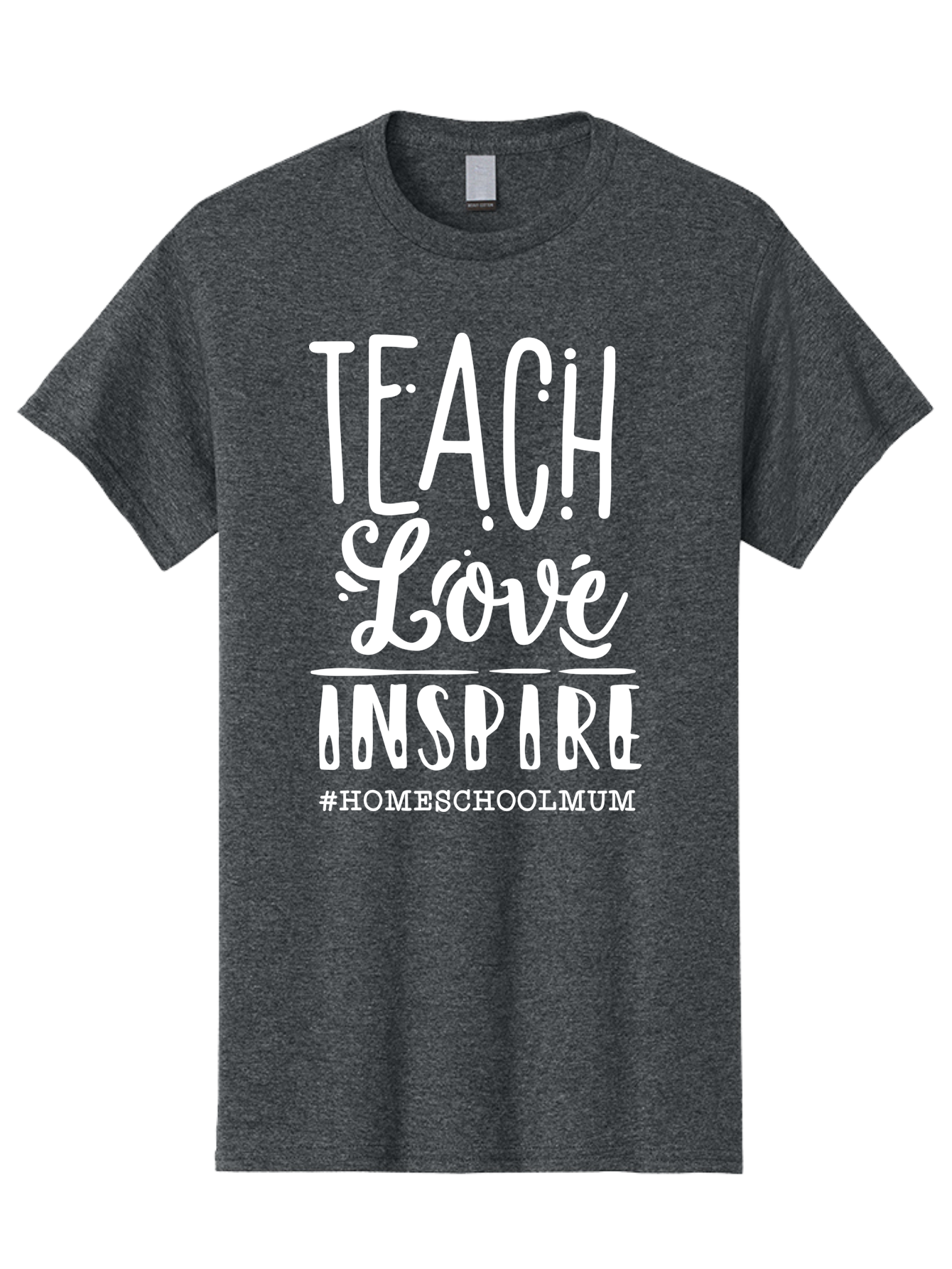 Teach-Love-Inspire Men'S Graphic Tee, 100% Cotton, Comfortable Casual Summer Wear, Machine Washable, Inspirational Quote, Teaching With Love, Homeschooling Mom, Educational Motivation, Teaching Inspiration, Loving Teacher, Homeschool Mum, Aab445 17