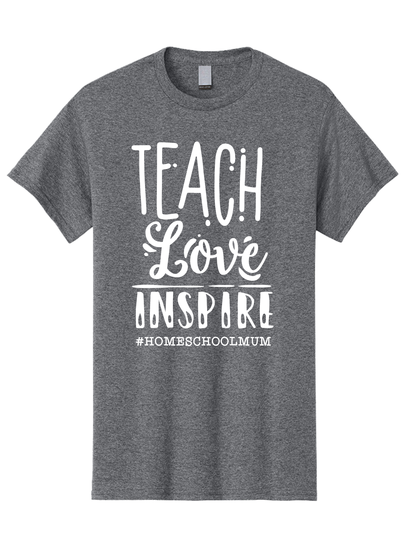 Teach-Love-Inspire Men'S Graphic Tee, 100% Cotton, Comfortable Casual Summer Wear, Machine Washable, Inspirational Quote, Teaching With Love, Homeschooling Mom, Educational Motivation, Teaching Inspiration, Loving Teacher, Homeschool Mum, Aab445 7