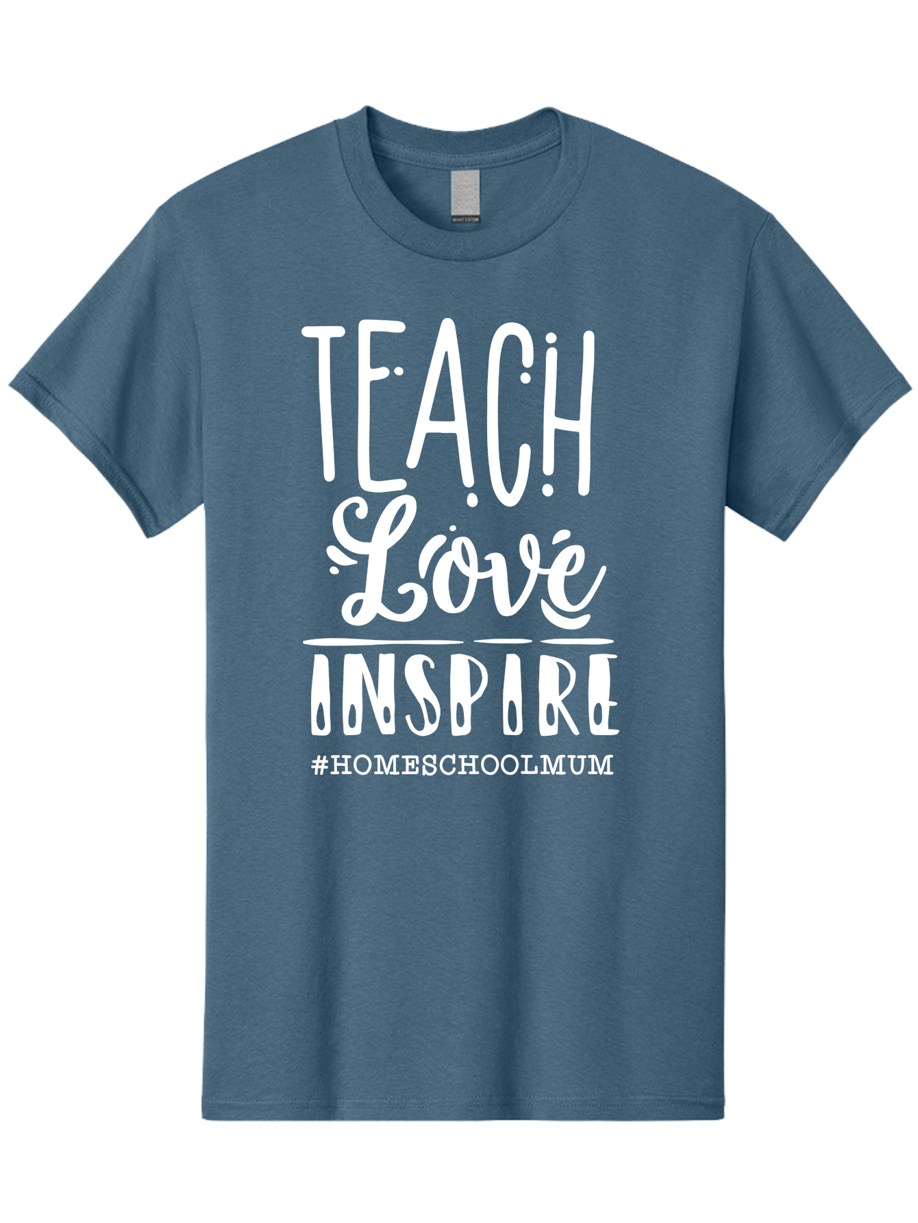 Teach-Love-Inspire Men'S Graphic Tee, 100% Cotton, Comfortable Casual Summer Wear, Machine Washable, Inspirational Quote, Teaching With Love, Homeschooling Mom, Educational Motivation, Teaching Inspiration, Loving Teacher, Homeschool Mum, Aab445 29