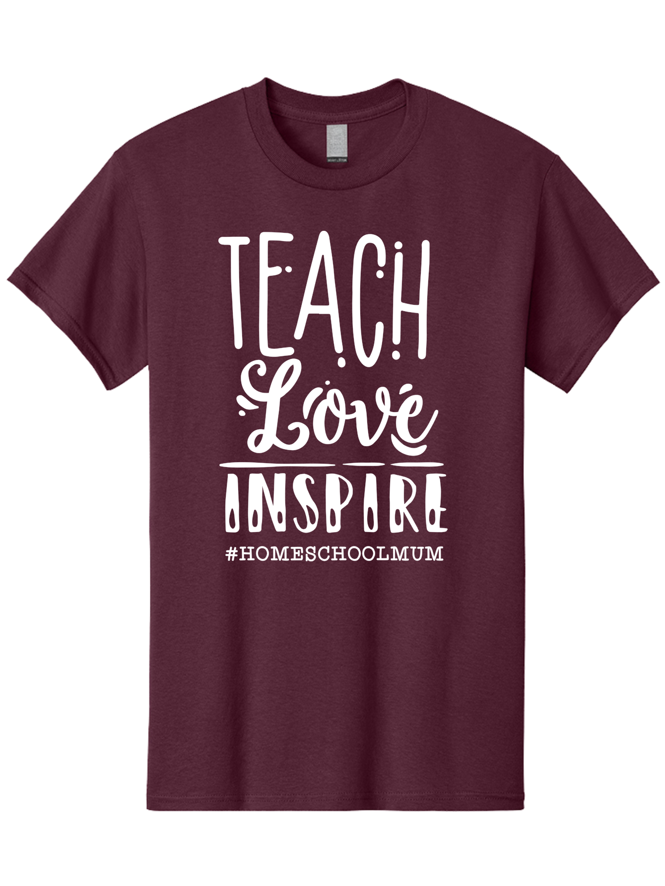 Teach-Love-Inspire Men'S Graphic Tee, 100% Cotton, Comfortable Casual Summer Wear, Machine Washable, Inspirational Quote, Teaching With Love, Homeschooling Mom, Educational Motivation, Teaching Inspiration, Loving Teacher, Homeschool Mum, Aab445 3