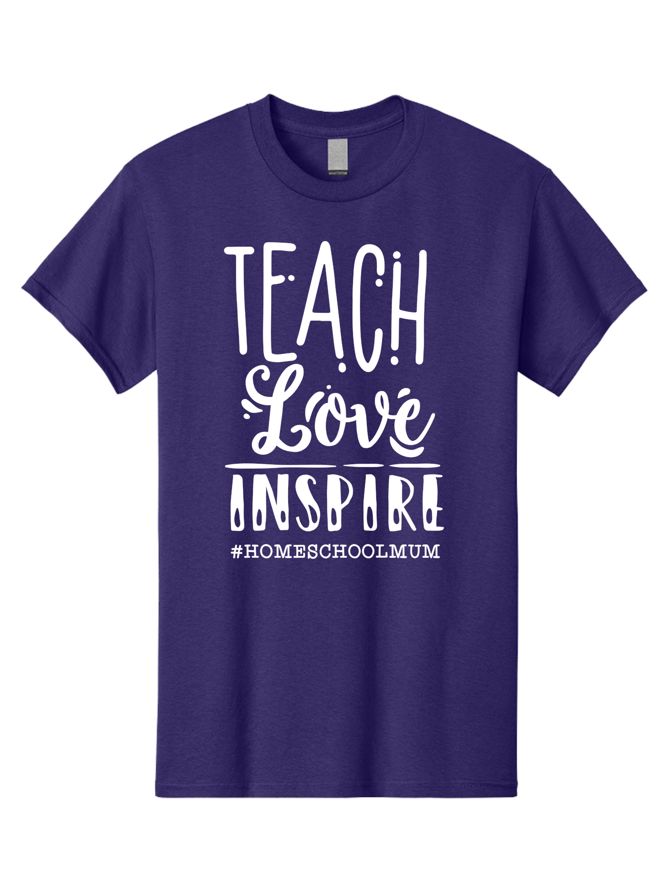Teach-Love-Inspire Men'S Graphic Tee, 100% Cotton, Comfortable Casual Summer Wear, Machine Washable, Inspirational Quote, Teaching With Love, Homeschooling Mom, Educational Motivation, Teaching Inspiration, Loving Teacher, Homeschool Mum, Aab445 15