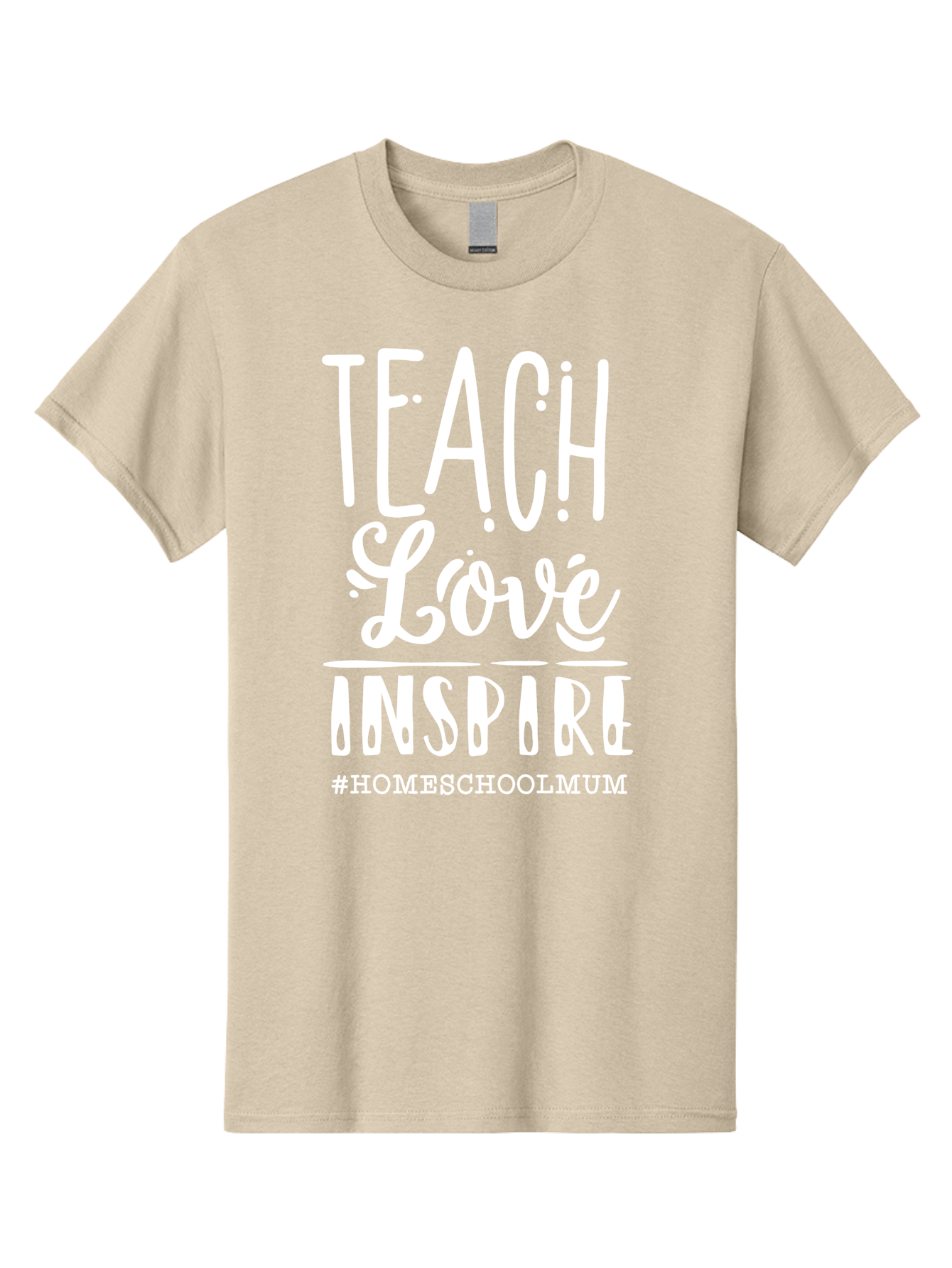 Teach-Love-Inspire Men'S Graphic Tee, 100% Cotton, Comfortable Casual Summer Wear, Machine Washable, Inspirational Quote, Teaching With Love, Homeschooling Mom, Educational Motivation, Teaching Inspiration, Loving Teacher, Homeschool Mum, Aab445 21