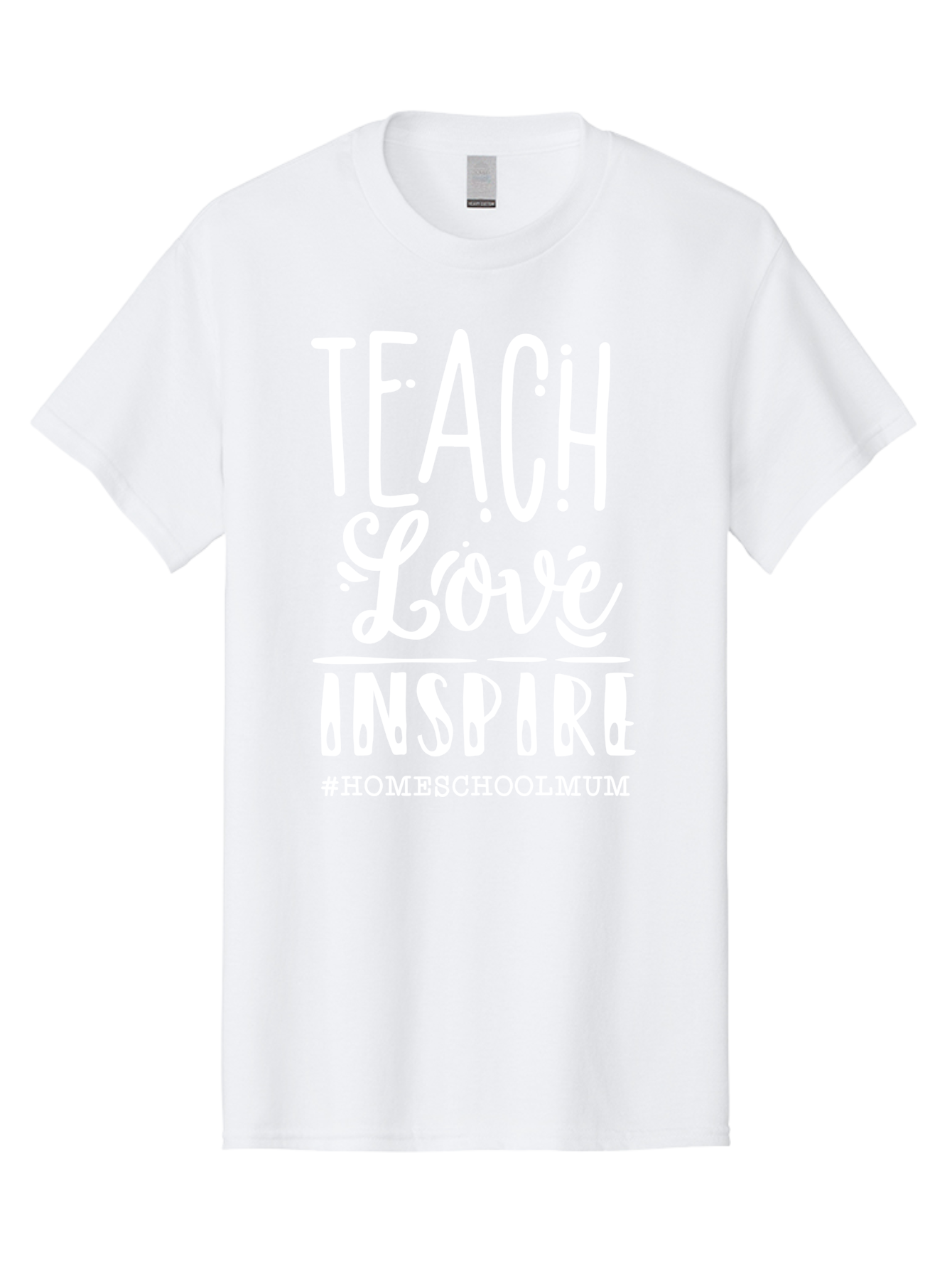 Teach-Love-Inspire Men'S Graphic Tee, 100% Cotton, Comfortable Casual Summer Wear, Machine Washable, Inspirational Quote, Teaching With Love, Homeschooling Mom, Educational Motivation, Teaching Inspiration, Loving Teacher, Homeschool Mum, Aab445 5