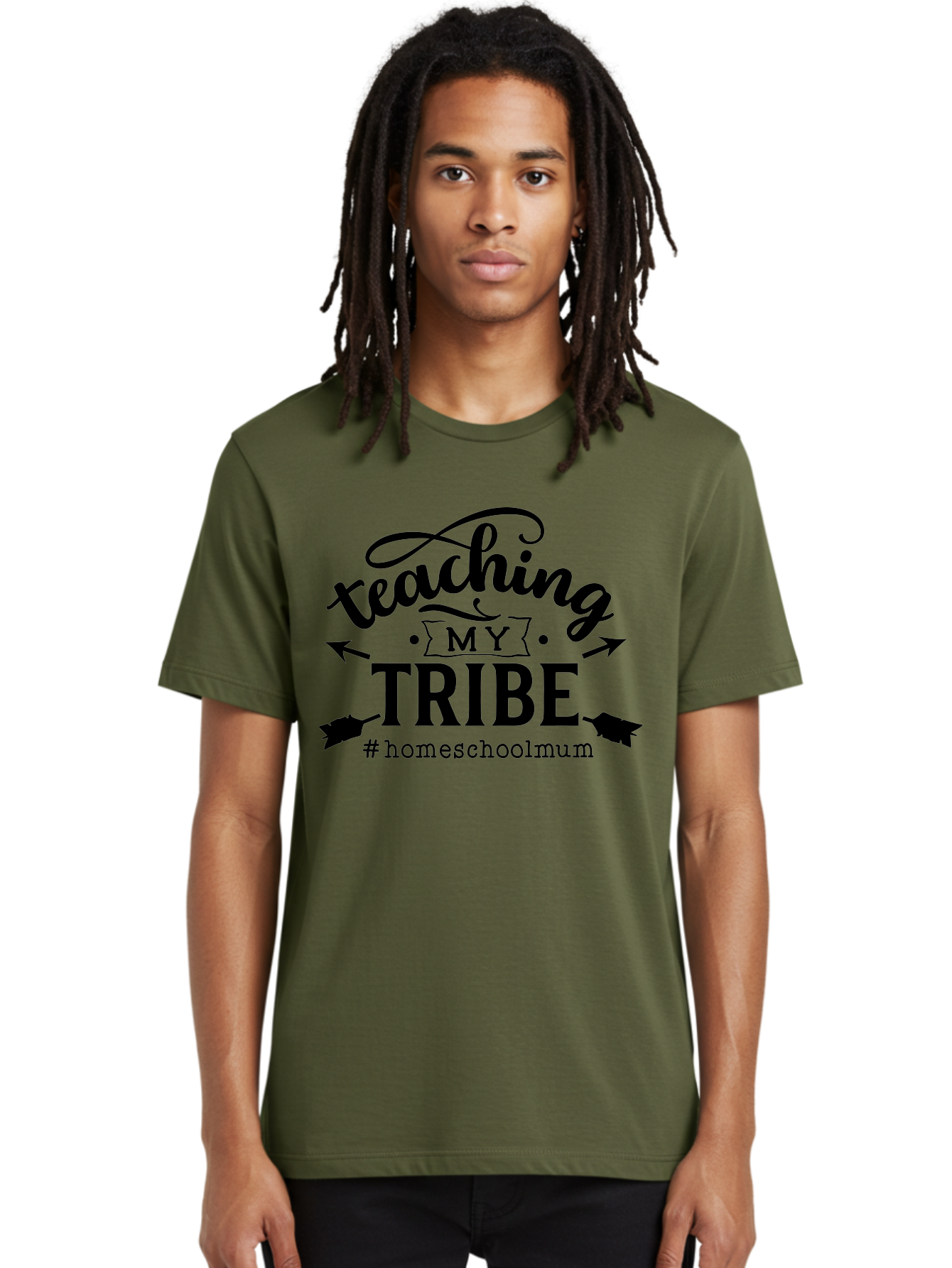 Teaching-My-Tribe-1 Men'S Graphic Tee, 100% Cotton, Comfortable Casual Summer Wear, Machine Washable, Homeschooling Mom, Teaching With Love, Homeschooling Community, Proud Parent, Education At Home, Teaching Tribe Aab446 14