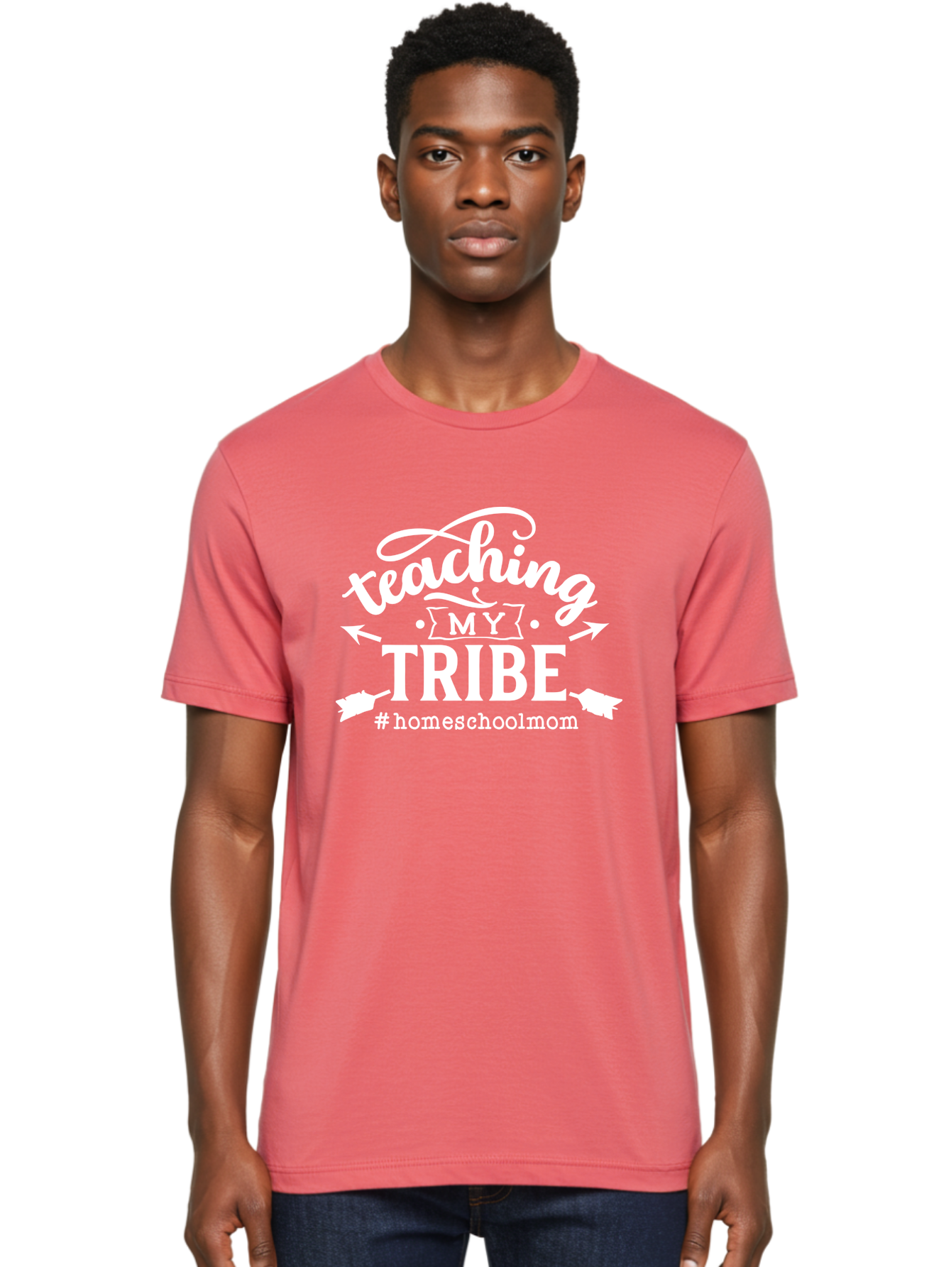 Teaching-My-Tribe-2 Men'S Graphic Tee, 100% Cotton, Comfortable Casual Summer Wear, Machine Washable, Homeschool Mom, Teaching My Tribe, Homeschooling, Parenting, Education, Family Learning, Custom Apparel, Inspirational Quote, Aab447 16
