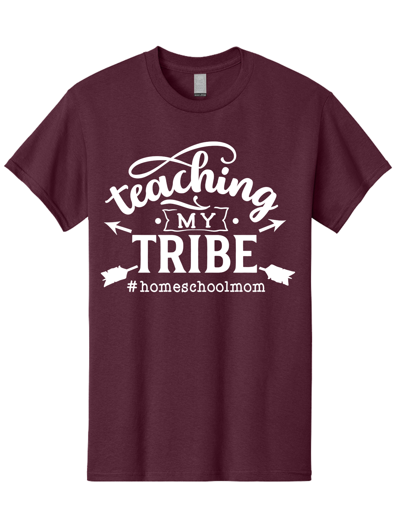 Teaching-My-Tribe-2 Men'S Graphic Tee, 100% Cotton, Comfortable Casual Summer Wear, Machine Washable, Homeschool Mom, Teaching My Tribe, Homeschooling, Parenting, Education, Family Learning, Custom Apparel, Inspirational Quote, Aab447 3
