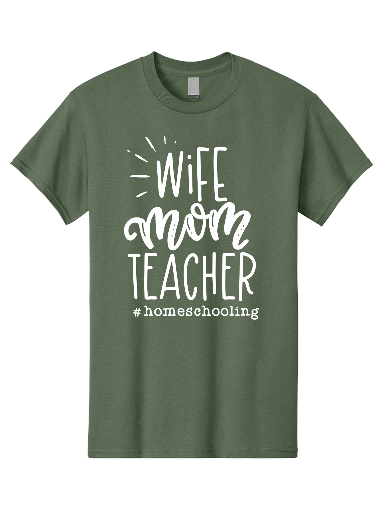 Wife-Mom-Teacher-Homeschooling Men'S Graphic Tee, 100% Cotton, Comfortable Casual Summer Wear, Machine Washable, Homeschooling Mom, Wife And Mother, Teacher Inspiration, Homeschooling Lifestyle, Parenting Goals, Mom Life, Teacher Life Aab457 17