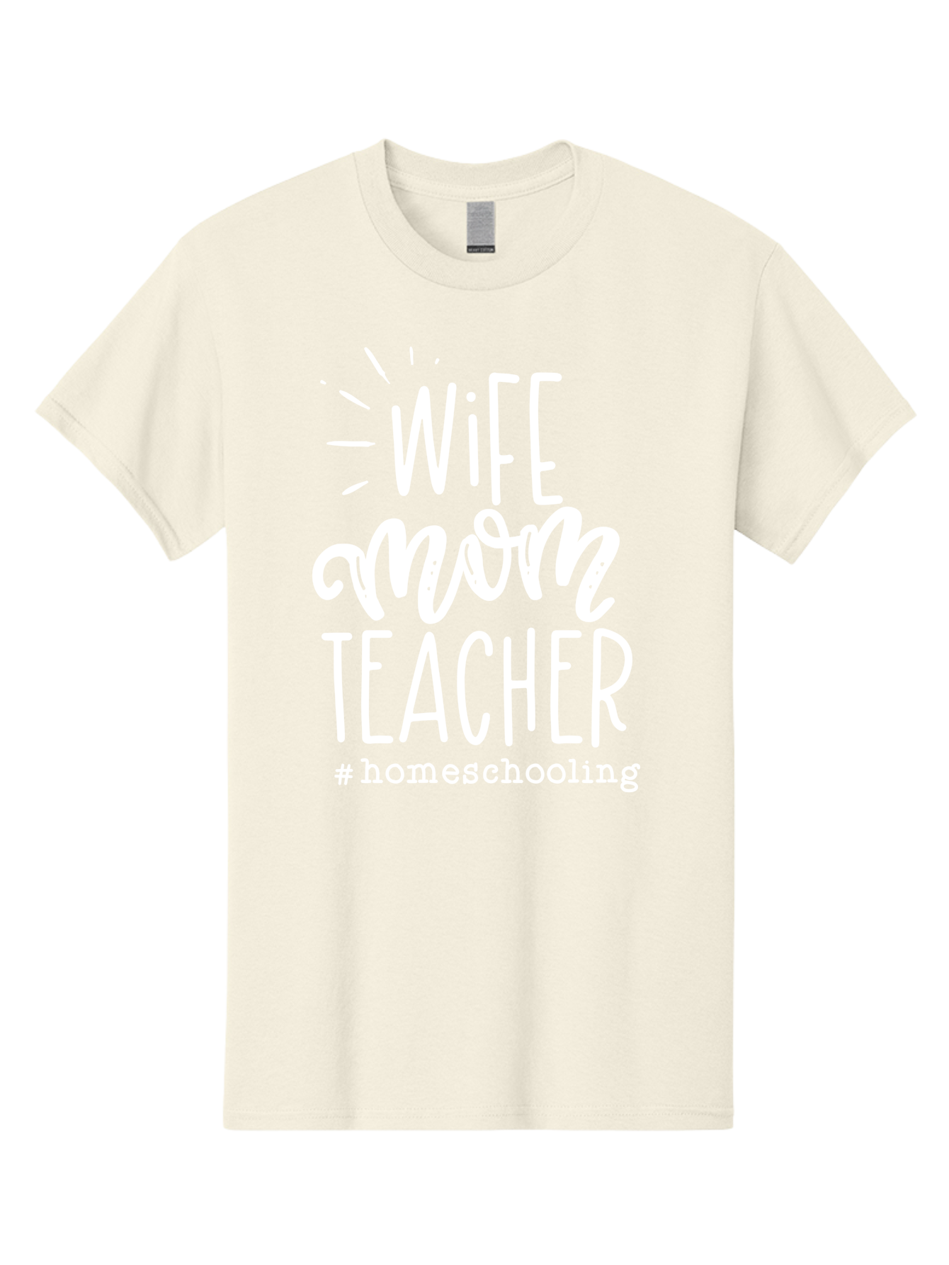 Wife-Mom-Teacher-Homeschooling Men'S Graphic Tee, 100% Cotton, Comfortable Casual Summer Wear, Machine Washable, Homeschooling Mom, Wife And Mother, Teacher Inspiration, Homeschooling Lifestyle, Parenting Goals, Mom Life, Teacher Life Aab457 5