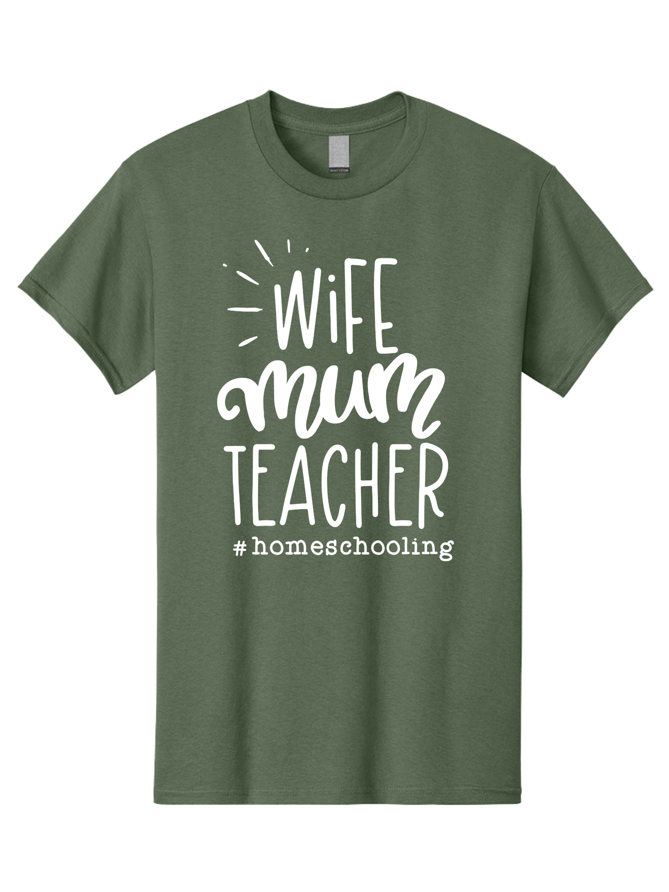 Wife-Mum-Teacher-Homeschooling Men'S Graphic Tee, 100% Cotton, Comfortable Casual Summer Wear, Machine Washable, Wife, Mum, Teacher, Homeschooling, Family Roles, Teaching At Home, Modern Parenting, Family Values Aab458 19
