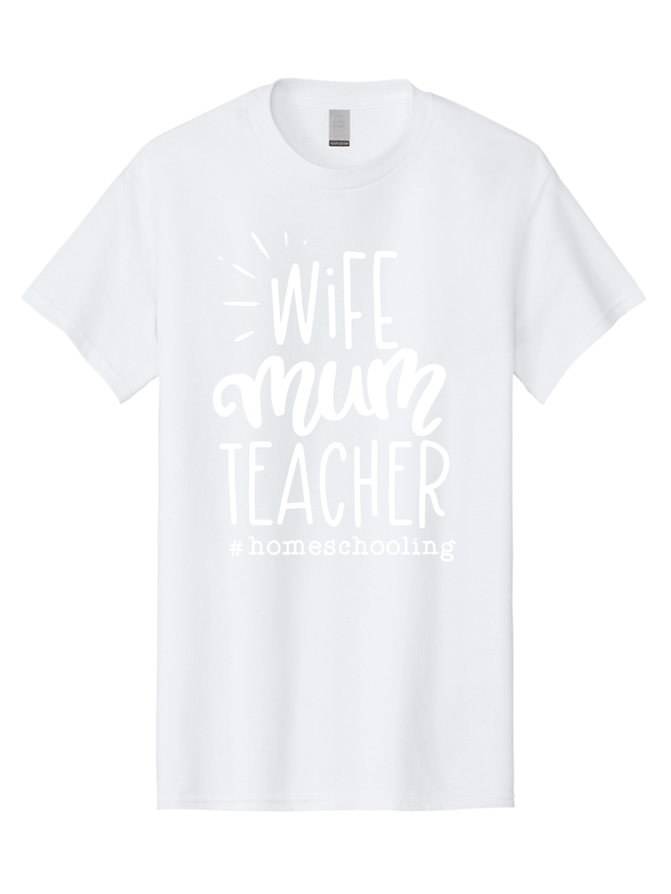 Wife-Mum-Teacher-Homeschooling Men'S Graphic Tee, 100% Cotton, Comfortable Casual Summer Wear, Machine Washable, Wife, Mum, Teacher, Homeschooling, Family Roles, Teaching At Home, Modern Parenting, Family Values Aab458 9