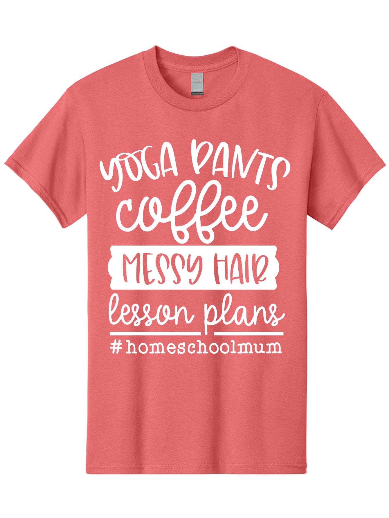 Yoga-Pants-Coffee-Messy-Hair-Lesson-Plans Men'S Graphic Tee, 100% Cotton, Comfortable Casual Summer Wear, Machine Washable, Homeschooling Mom, Yoga Pants, Messy Bun, Coffee Break, Lesson Plans, Mom Life, Homeschooling Lifestyle, Aab460 27