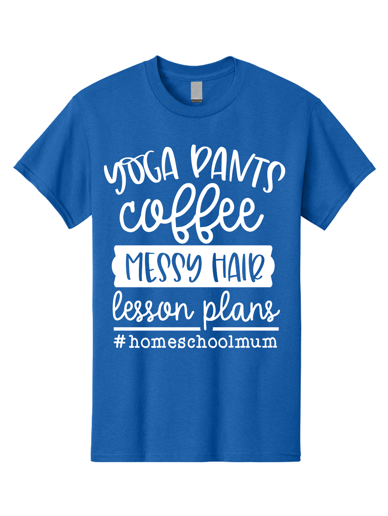 Yoga-Pants-Coffee-Messy-Hair-Lesson-Plans Men'S Graphic Tee, 100% Cotton, Comfortable Casual Summer Wear, Machine Washable, Homeschooling Mom, Yoga Pants, Messy Bun, Coffee Break, Lesson Plans, Mom Life, Homeschooling Lifestyle, Aab460 17