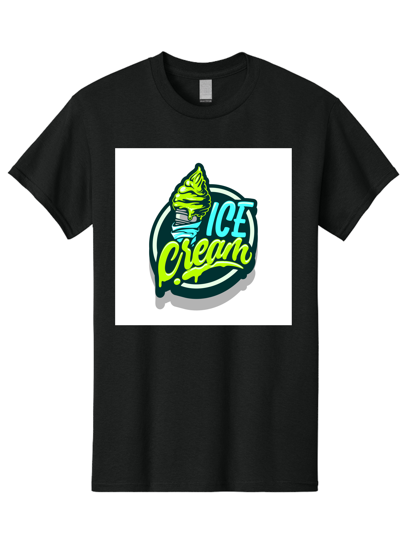 Ice-Cream Men'S Graphic Tee, 100% Cotton, Comfortable Casual Summer Wear, Machine Washable, Ice Cream Cone, Sweet Treats, Dessert Lovers, Frozen Yogurt, Creamy Texture, Colorful Graphics, Playful Design, Sweet Tooth, Indulgent Pleasures, Aab471 29