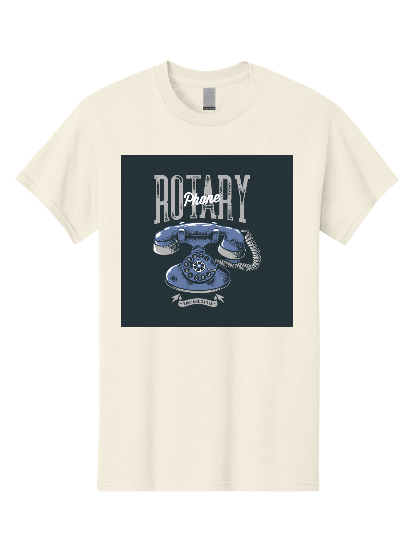 Rotary-Phone Men'S Graphic Tee, 100% Cotton, Comfortable Casual Summer Wear, Machine Washable, Vintage Rotary Phone, Retro Telephone, Classic Communication, Nostalgic Device, Antique Technology, Vintage Style, Retro Design, Old Fashioned Phone Aab477 5