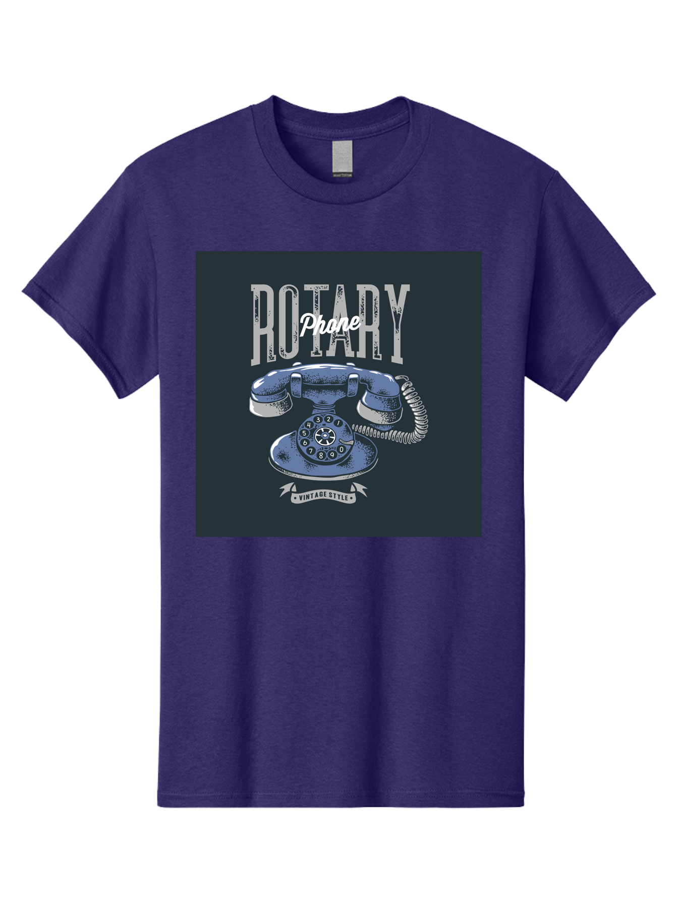 Rotary-Phone Men'S Graphic Tee, 100% Cotton, Comfortable Casual Summer Wear, Machine Washable, Vintage Rotary Phone, Retro Telephone, Classic Communication, Nostalgic Device, Antique Technology, Vintage Style, Retro Design, Old Fashioned Phone Aab477 29