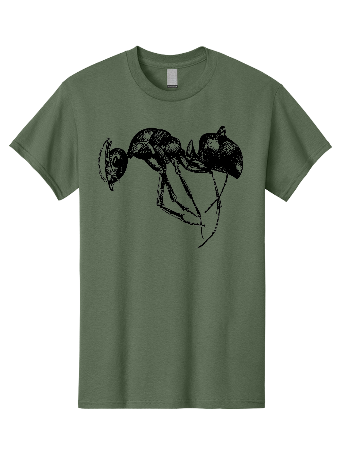 Ant Men'S Graphic Tee, 100% Cotton, Comfortable Casual Summer Wear, Machine Washable, Black Ant, Insect Illustration, Detailed Drawing, Sketch Art, Nature Graphic, Bug Design, Entomology, Wildlife Art Aab496 15