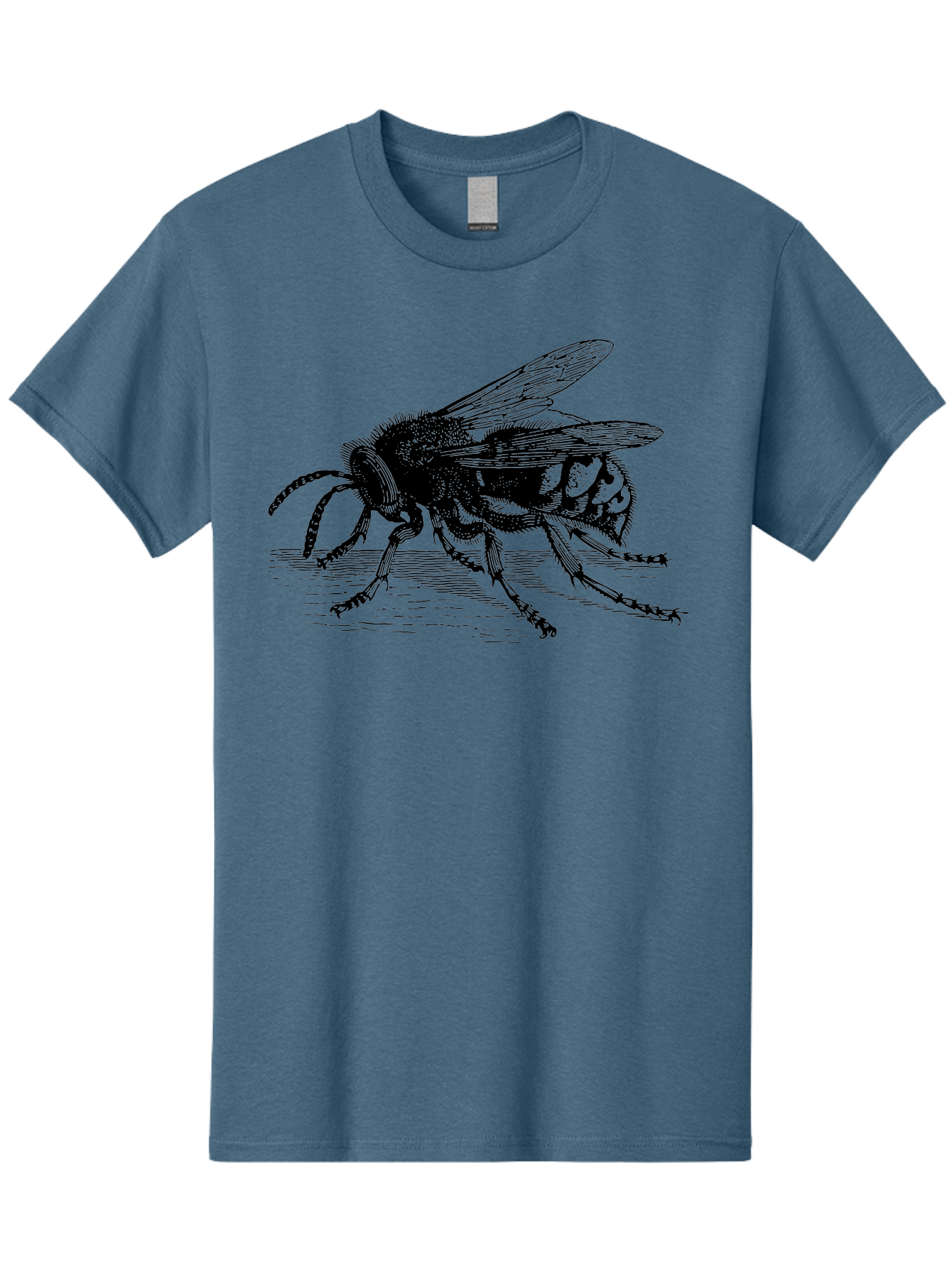 Bee-3 Men'S Graphic Tee, 100% Cotton, Comfortable Casual Summer Wear, Machine Washable, Black And White Bee Illustration, Insect Artwork, Detailed Drawing, Honey Bee, Wildlife Graphic, Vintage Style, Entomology Art, Aab500 9